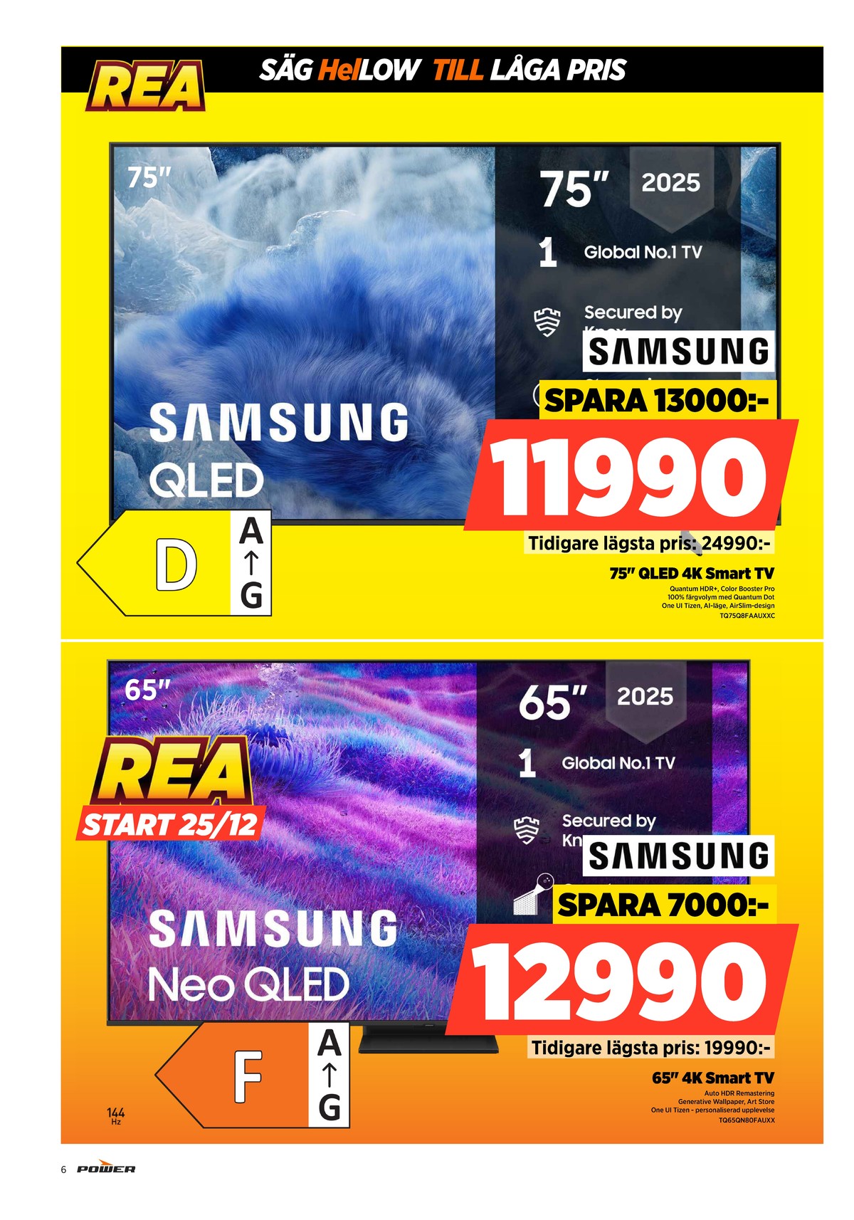 Se Power reklamblad för vecka 52 på Kampanjveckan.se. Se bra erbjudanden på många varor. Läs reklambladet här! Sida 6