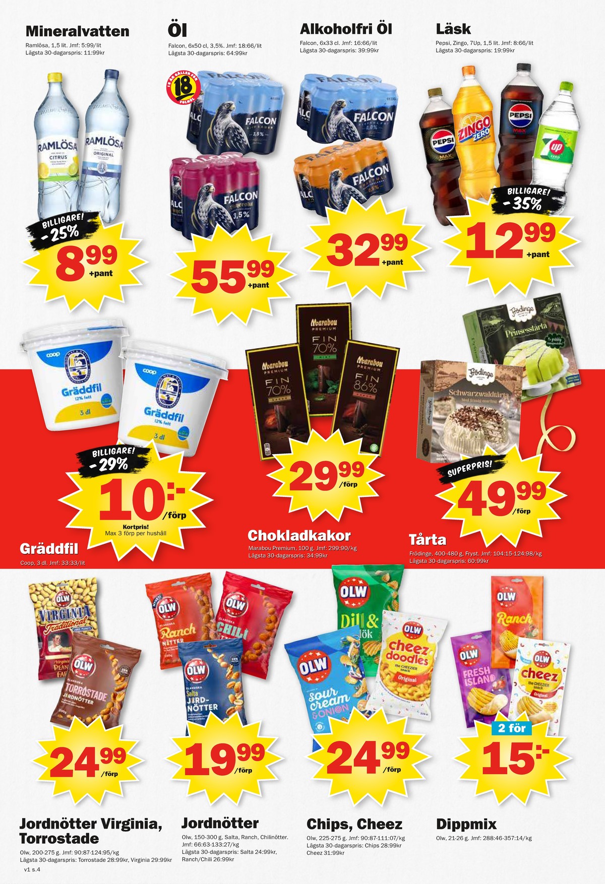 Se Pekås reklamblad för vecka 1 på Kampanjveckan.se. Se bra erbjudanden på många varor, t.ex. citrus mineralvatten citrus eller mineralvatten ramlösa. Läs reklambladet här! Sida 4
