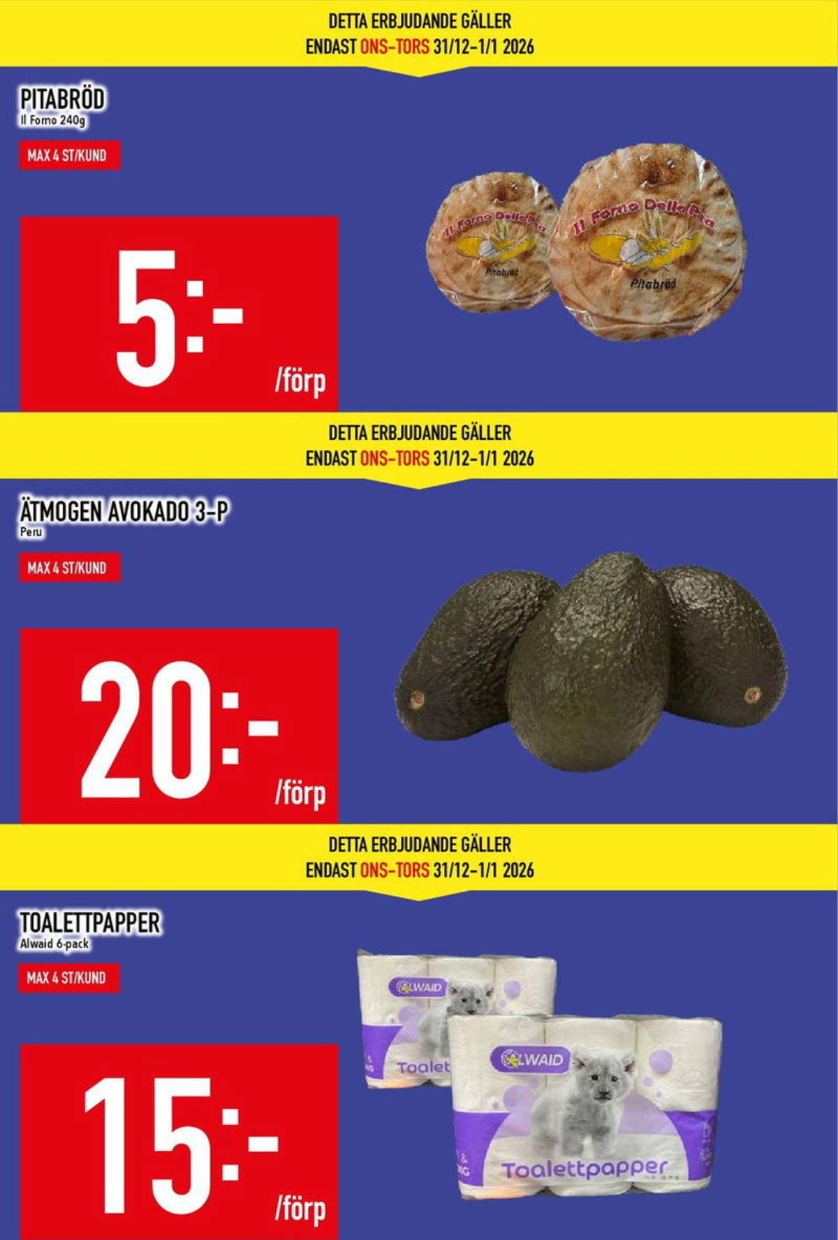 Se MatDax reklamblad för vecka 1 på Kampanjveckan.se. Se bra erbjudanden på många varor. Läs reklambladet här! Sida 6