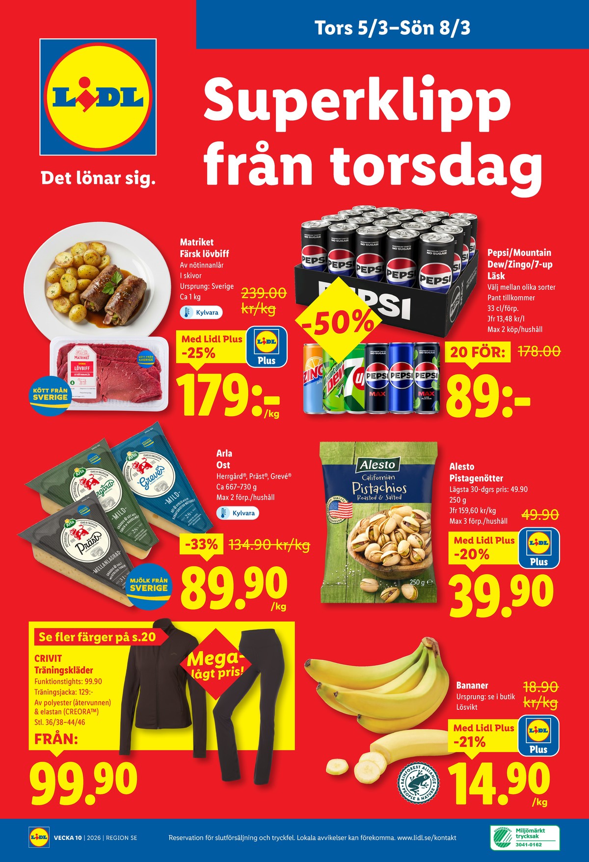 Se Lidl reklamblad för vecka 10 på Kampanjveckan.se. Se bra erbjudanden på många varor. Läs reklambladet här! Sida 28