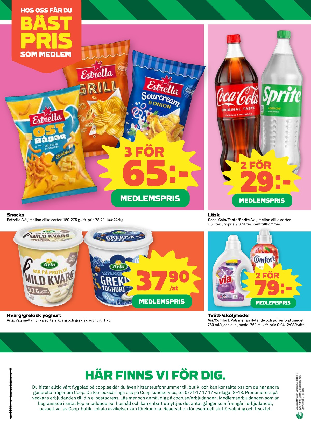 Se Coop reklamblad för vecka 10 på Kampanjveckan.se. Se bra erbjudanden på många varor, t.ex. kvarg arla eller yoghurt arla. Läs reklambladet här! Sida 8
