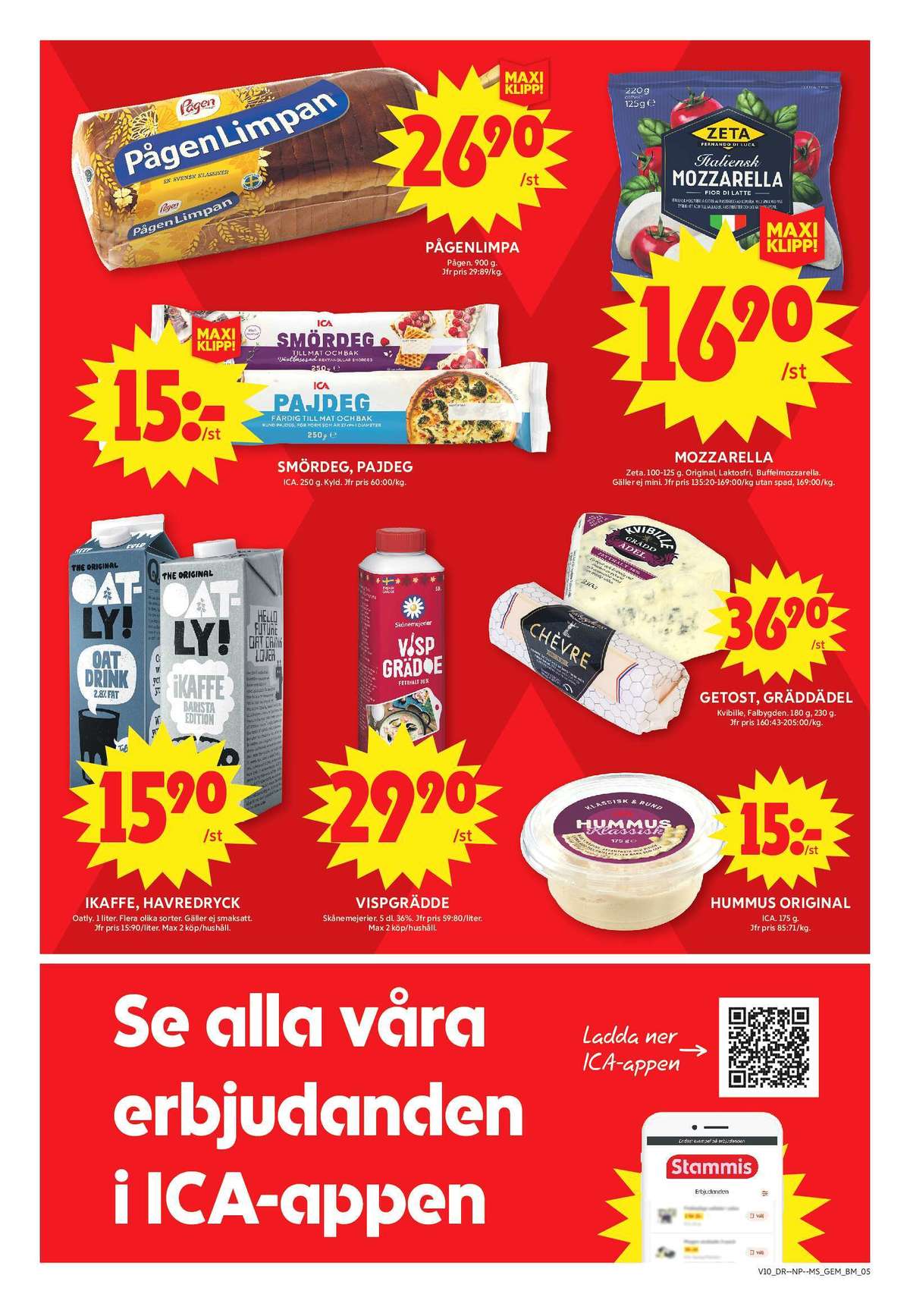 Se ICA Maxi reklamblad för vecka 10 på Kampanjveckan.se. Se bra erbjudanden på många varor, t.ex. limpa pågenlimpa eller smördeg ica. Läs reklambladet här! Sida 5
