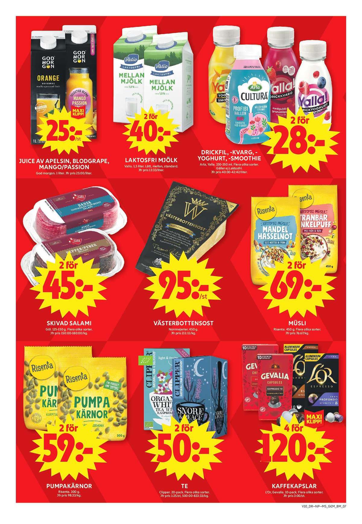 Se ICA Maxi reklamblad för vecka 10 på Kampanjveckan.se. Se bra erbjudanden på många varor, t.ex. apelsin juice god morgon eller lättmjölk valio. Läs reklambladet här! Sida 9
