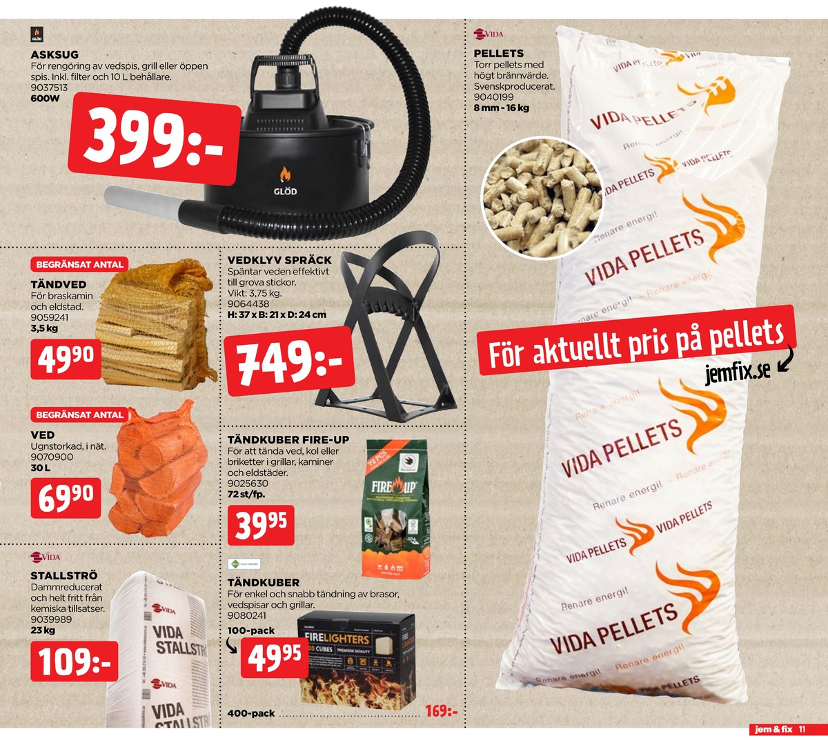 Se Jem & Fix reklamblad för vecka 10 på Kampanjveckan.se. Se bra erbjudanden på många varor. Läs reklambladet här! Sida 11