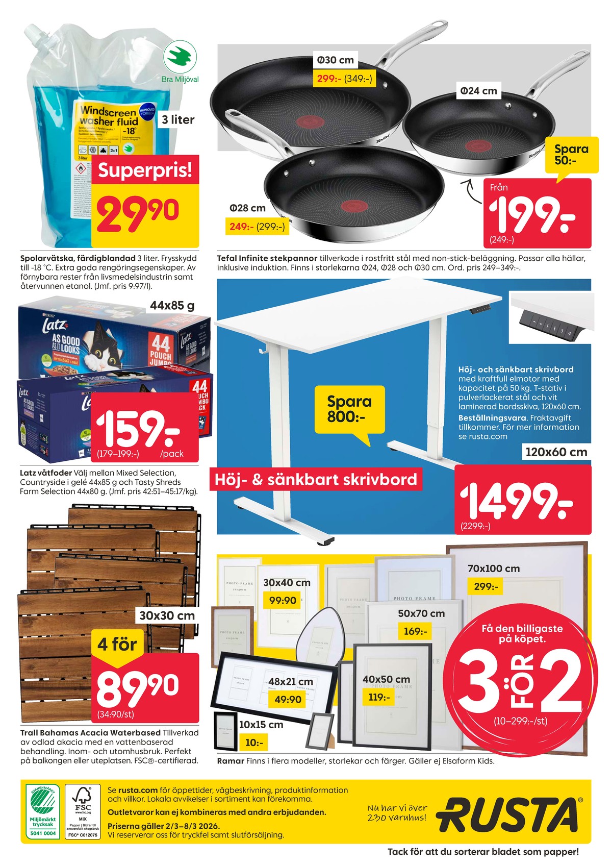 Se Rusta reklamblad för vecka 10 på Kampanjveckan.se. Se bra erbjudanden på många varor. Läs reklambladet här! Sida 16