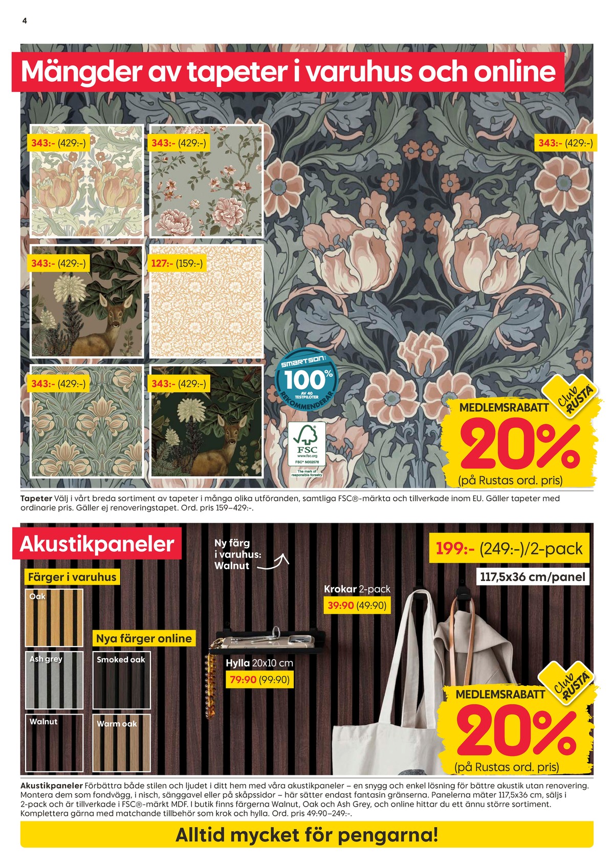 Se Rusta reklamblad för vecka 10 på Kampanjveckan.se. Se bra erbjudanden på många varor. Läs reklambladet här! Sida 4