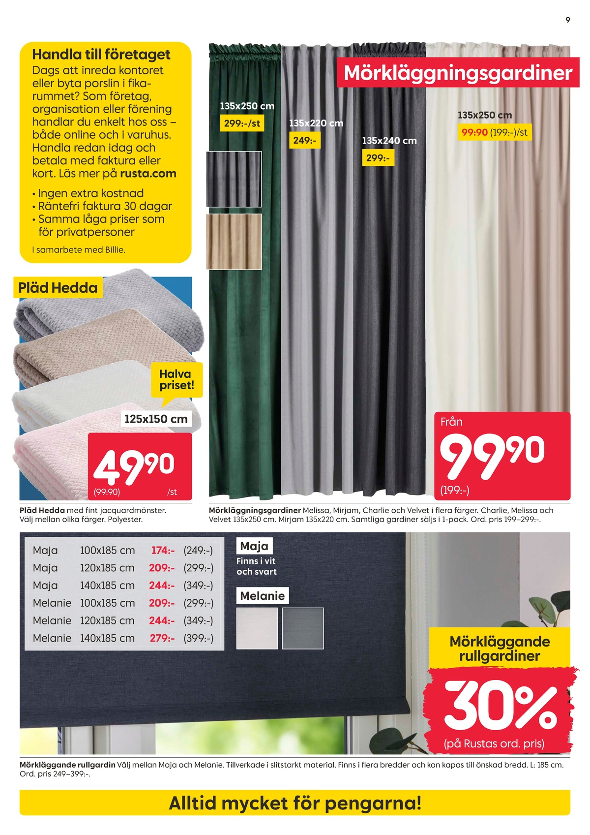 Se Rusta reklamblad för vecka 10 på Kampanjveckan.se. Se bra erbjudanden på många varor. Läs reklambladet här! Sida 9