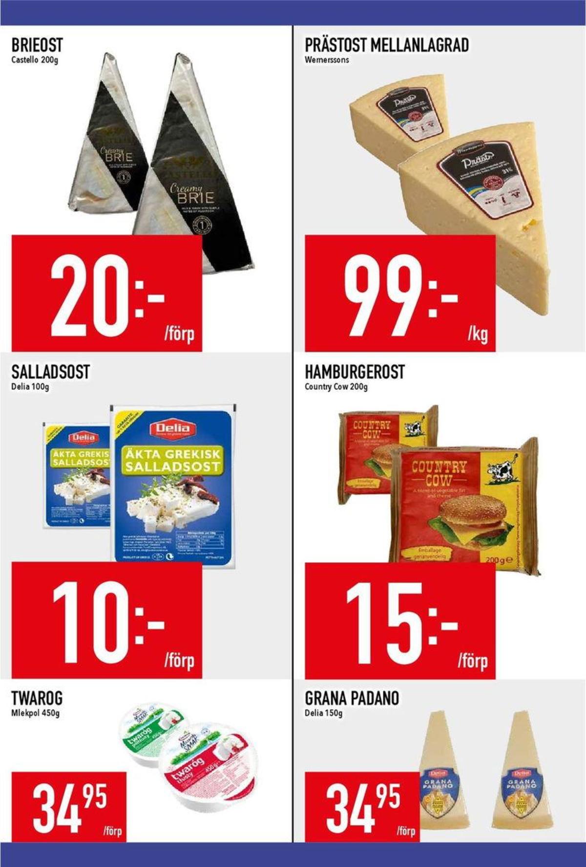 Se MatDax reklamblad för vecka 10 på Kampanjveckan.se. Se bra erbjudanden på många varor, t.ex. skivad hamburgerost country cow eller grana padano delia. Läs reklambladet här! Sida 9
