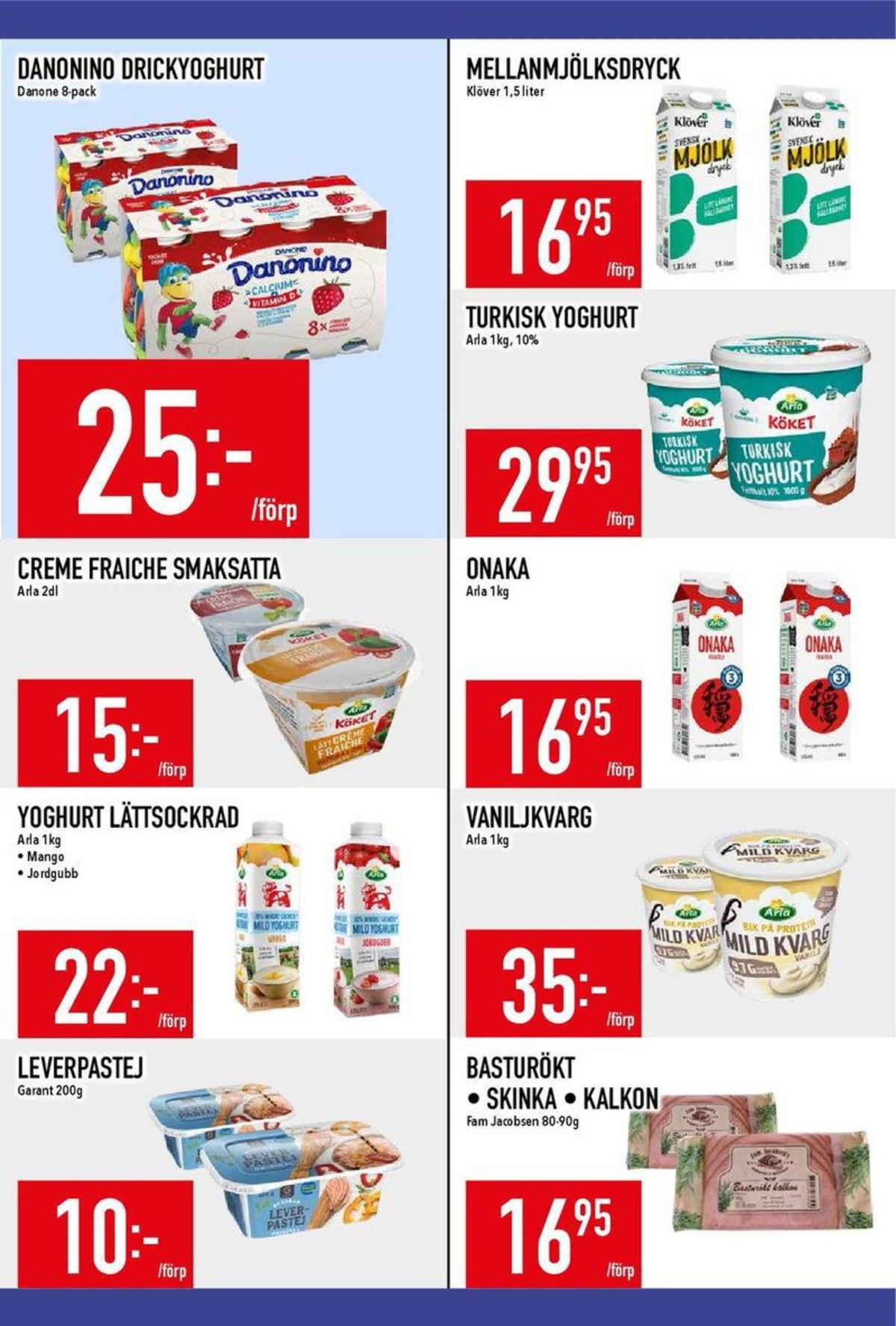 Se MatDax reklamblad för vecka 10 på Kampanjveckan.se. Se bra erbjudanden på många varor, t.ex. onaka arla eller crème fraiche arla köket. Läs reklambladet här! Sida 10
