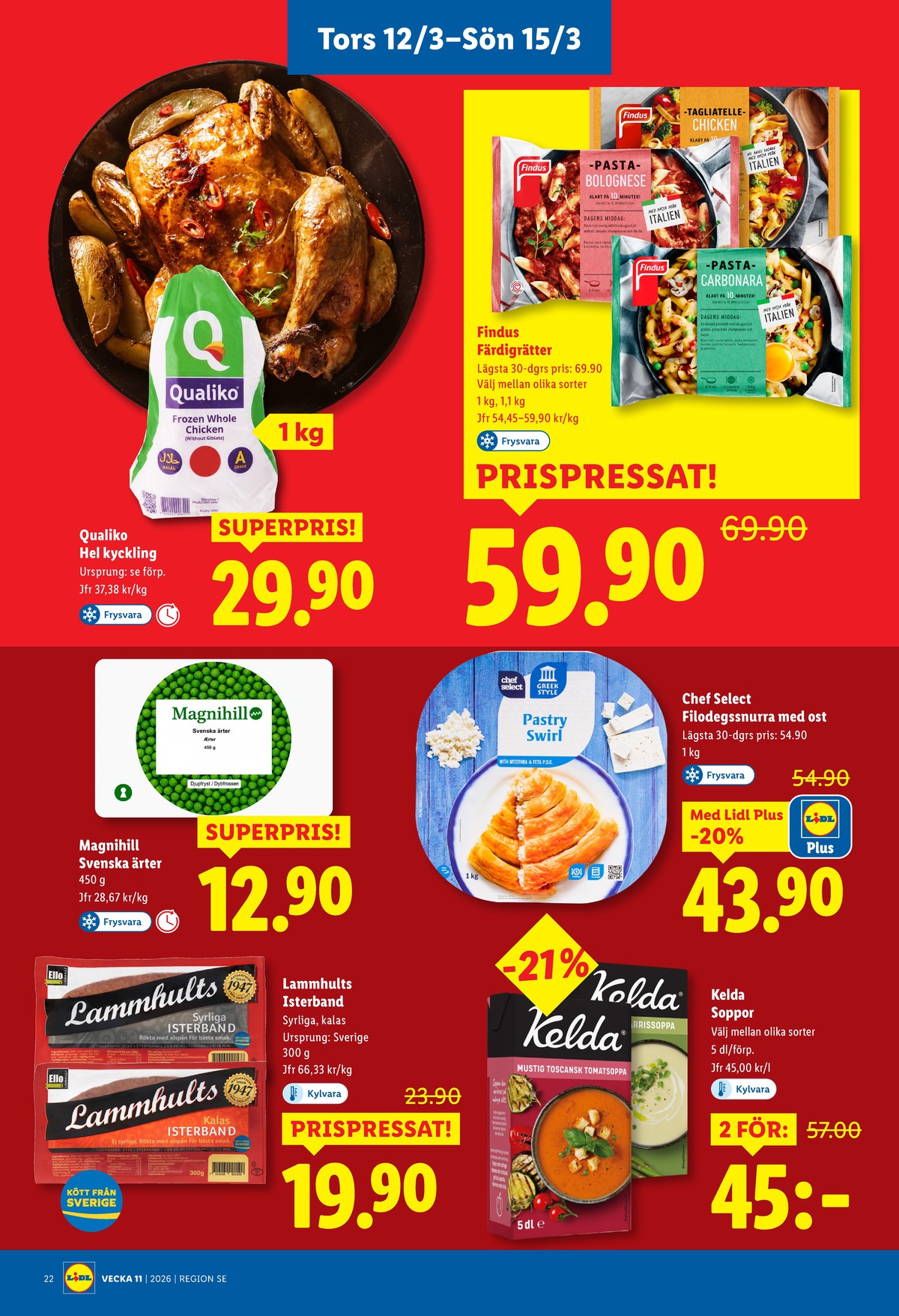 Se Lidl reklamblad för vecka 11 på Kampanjveckan.se. Se bra erbjudanden på många varor. Läs reklambladet här! Sida 26