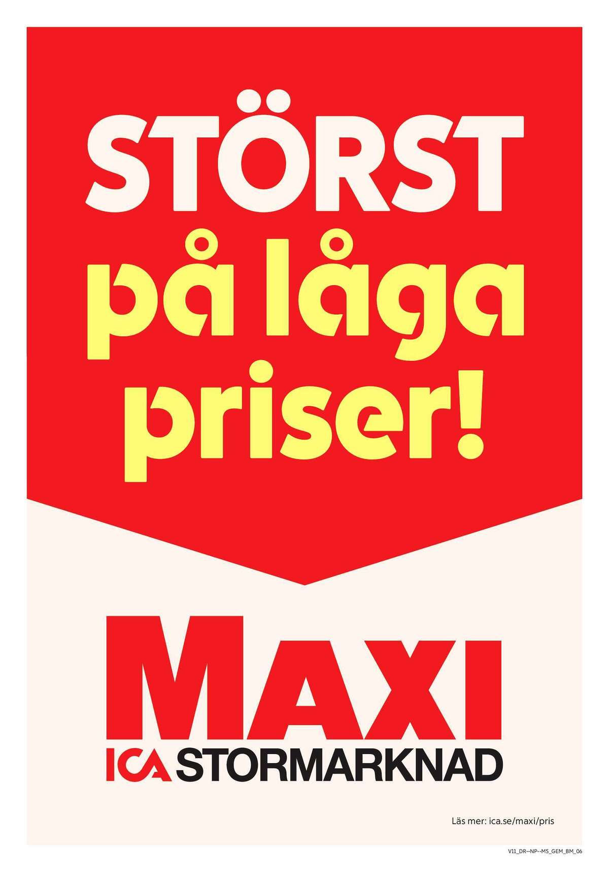 Se ICA Maxi reklamblad för vecka 11 på Kampanjveckan.se. Se bra erbjudanden på många varor. Läs reklambladet här! Sida 6