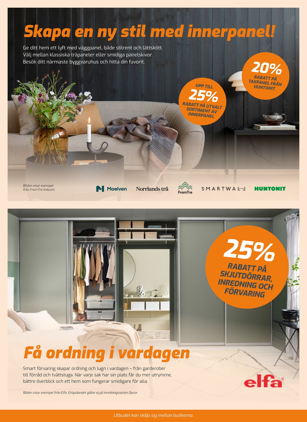 Se Bolist reklamblad för vecka 11 på Kampanjveckan.se. Se bra erbjudanden på många varor, t.ex. skjutdörrar elfa eller skjutdörrar elfa. Läs reklambladet här! Sida 5
