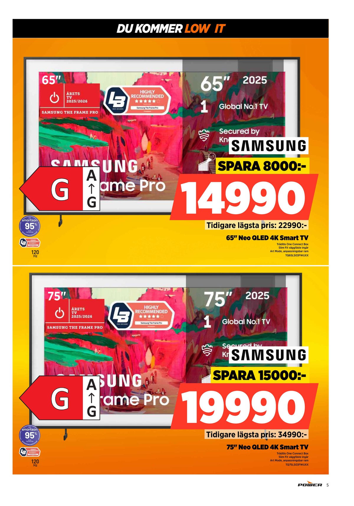 Se Power reklamblad för vecka 11 på Kampanjveckan.se. Se bra erbjudanden på många varor, t.ex. tv samsung eller tv samsung. Läs reklambladet här! Sida 5
