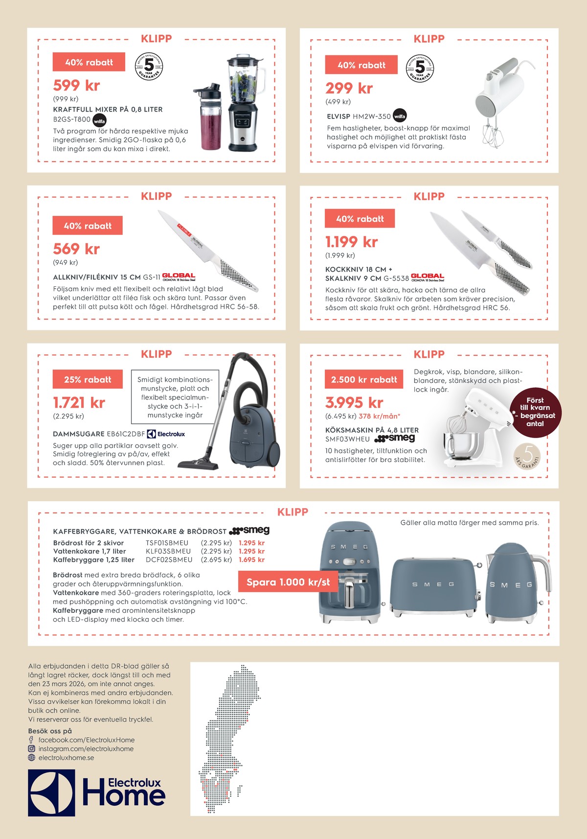 Se Electrolux Home reklamblad för vecka 11 på Kampanjveckan.se. Se bra erbjudanden på många varor. Läs reklambladet här! Sida 12