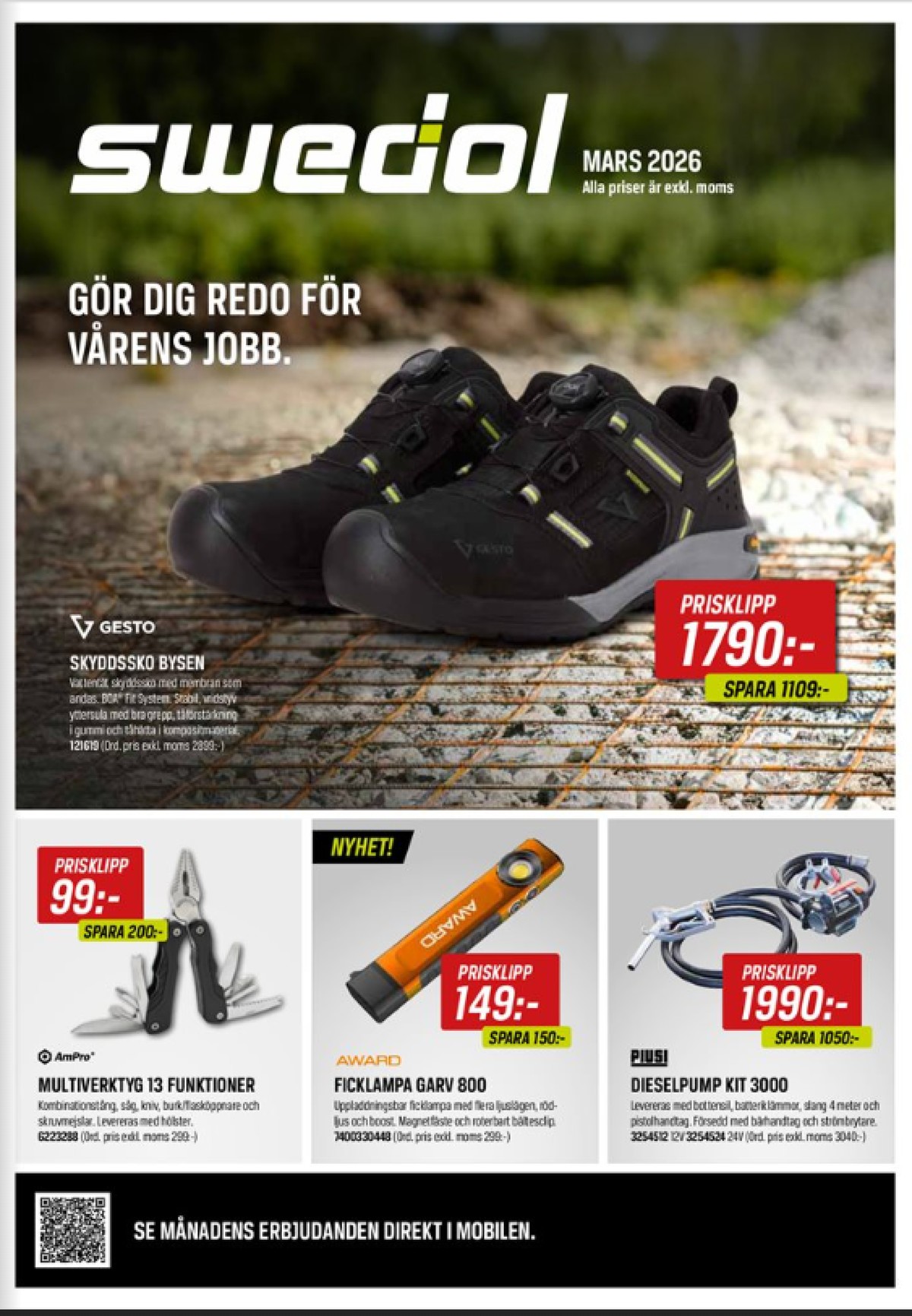 Se Swedol reklamblad för vecka 12 på Kampanjveckan.se. Se bra erbjudanden på många varor. Läs reklambladet här! Sida 1