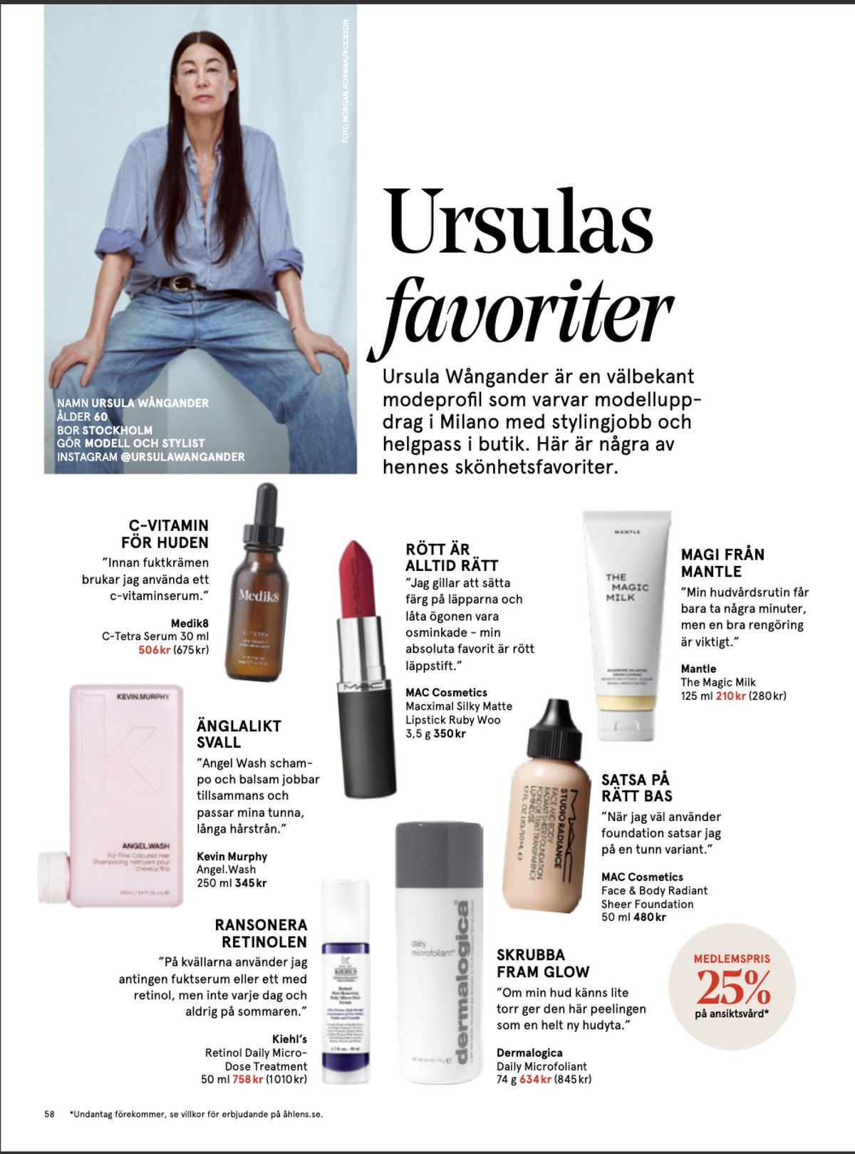 Se Åhlens reklamblad för vecka 12 på Kampanjveckan.se. Se bra erbjudanden på många varor, t.ex. ansiktskräm kiehls eller exfoliator dermalogica. Läs reklambladet här! Sida 58
