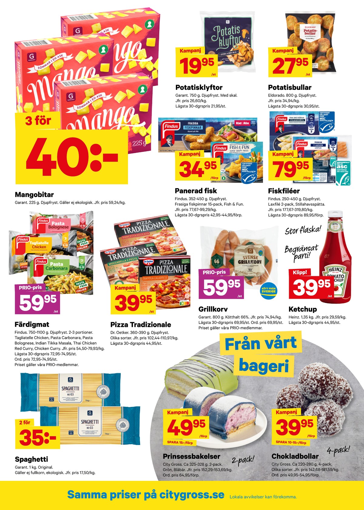 Se City Gross reklamblad för vecka 12 på Kampanjveckan.se. Se bra erbjudanden på många varor, t.ex. spareribs garant eller andra varor. Läs reklambladet här! Sida 7
