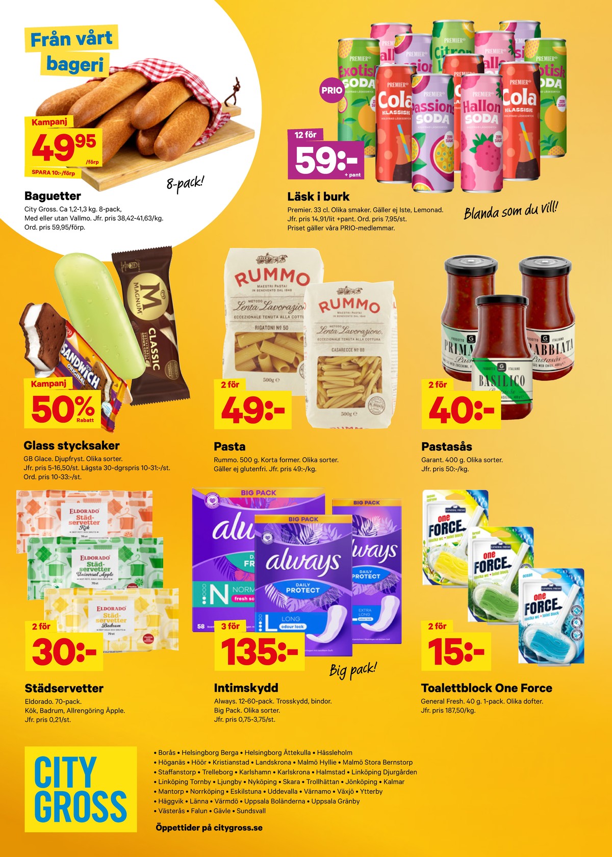 Se City Gross reklamblad för vecka 12 på Kampanjveckan.se. Se bra erbjudanden på många varor. Läs reklambladet här! Sida 10