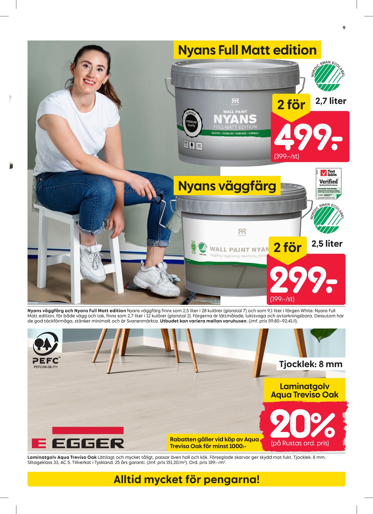 Se Rusta reklamblad för vecka 12 på Kampanjveckan.se. Se bra erbjudanden på många varor. Läs reklambladet här! Sida 9