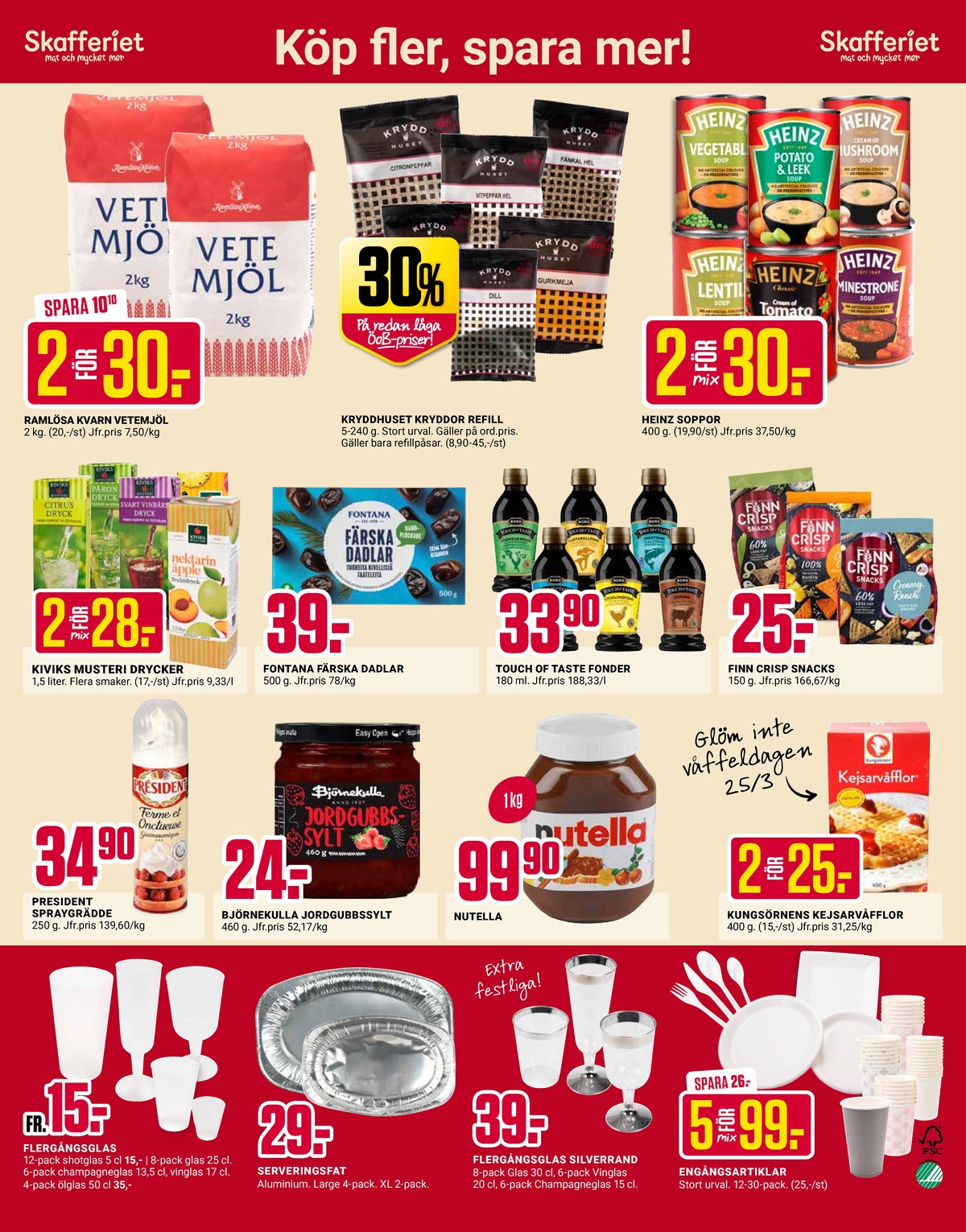 Se ÖoB reklamblad för vecka 12 på Kampanjveckan.se. Se bra erbjudanden på många varor. Läs reklambladet här! Sida 4