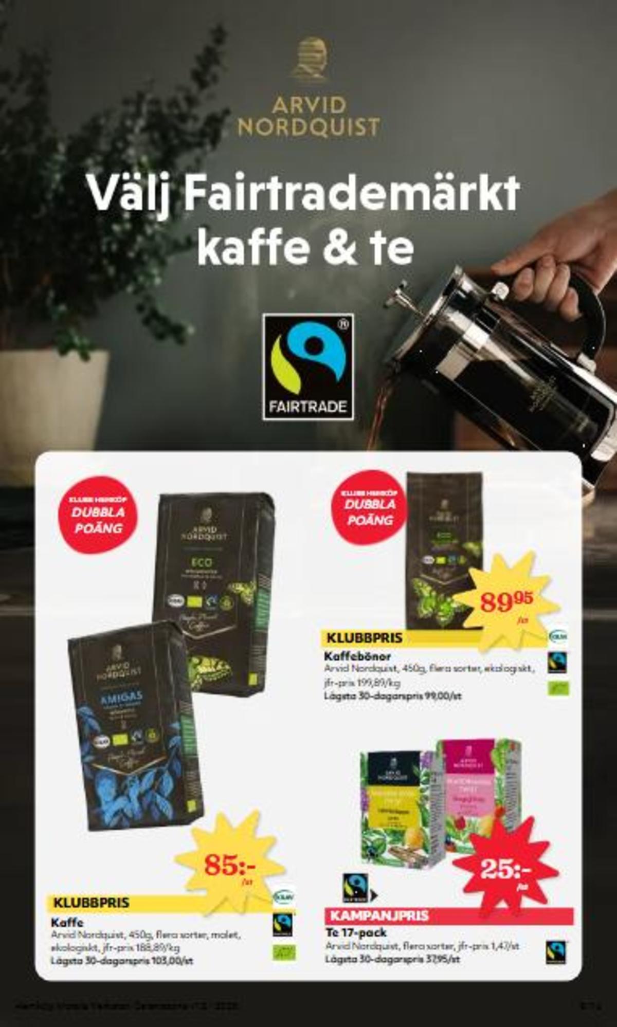 Se Östenssons reklamblad för vecka 12 på Kampanjveckan.se. Se bra erbjudanden på många varor, t.ex. kaffebönor selection eller kaffe malet amigas. Läs reklambladet här! Sida 8
