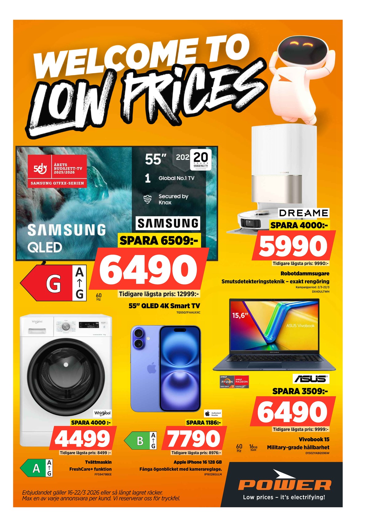 Se Power reklamblad för vecka 12 på Kampanjveckan.se. Se bra erbjudanden på många varor. Läs reklambladet här! Sida 1