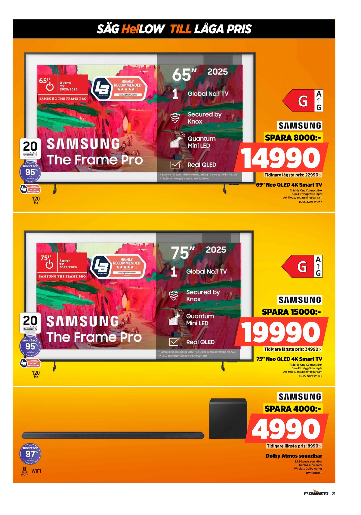 Se Power reklamblad för vecka 12 på Kampanjveckan.se. Se bra erbjudanden på många varor. Läs reklambladet här! Sida 21