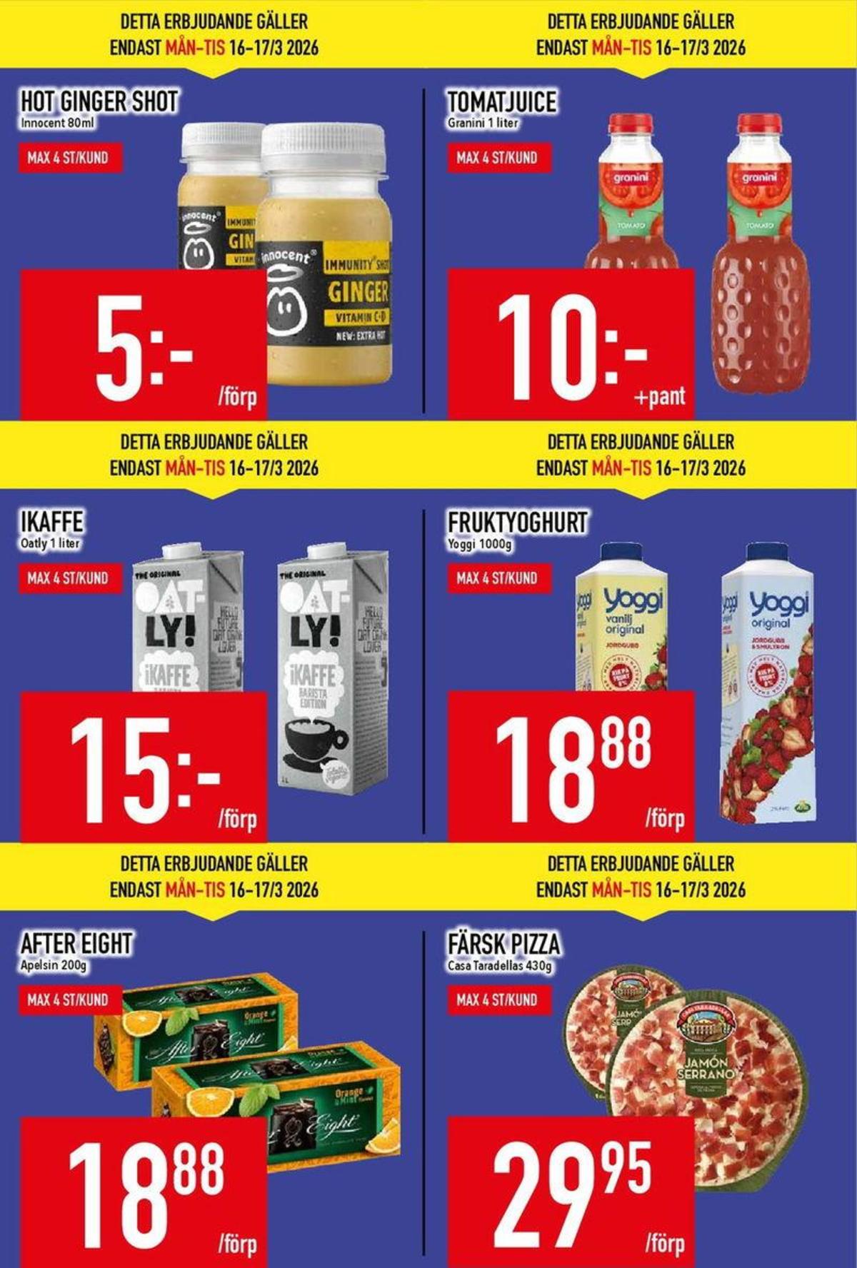 Se MatDax reklamblad för vecka 12 på Kampanjveckan.se. Se bra erbjudanden på många varor, t.ex. yoghurt yoggi eller andra varor. Läs reklambladet här! Sida 3