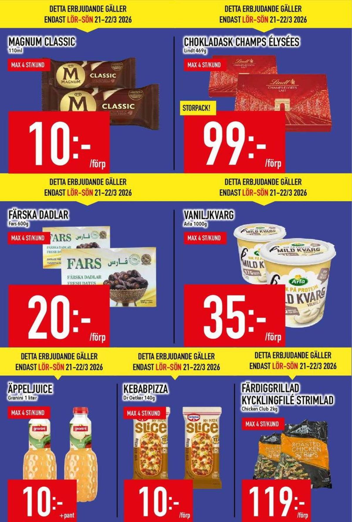 Se MatDax reklamblad för vecka 12 på Kampanjveckan.se. Se bra erbjudanden på många varor. Läs reklambladet här! Sida 6