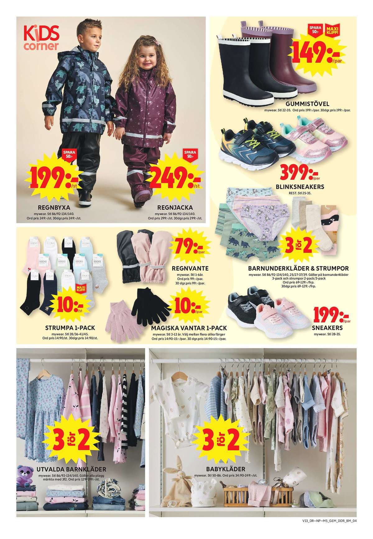 Se ICA Maxi reklamblad för vecka 13 på Kampanjveckan.se. Se bra erbjudanden på många varor, t.ex. regnjacka mywear eller regnbyxa mywear. Läs reklambladet här! Sida 15

