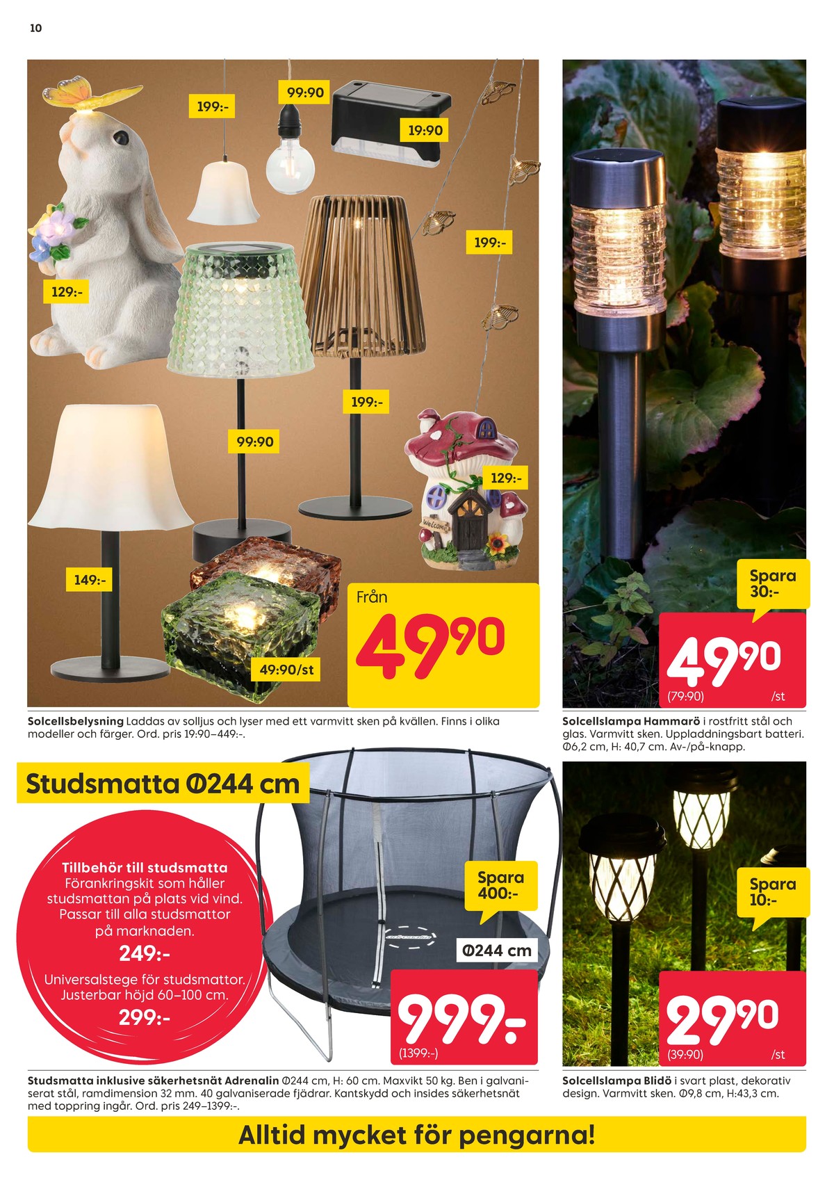 Se Rusta reklamblad för vecka 13 på Kampanjveckan.se. Se bra erbjudanden på många varor. Läs reklambladet här! Sida 10