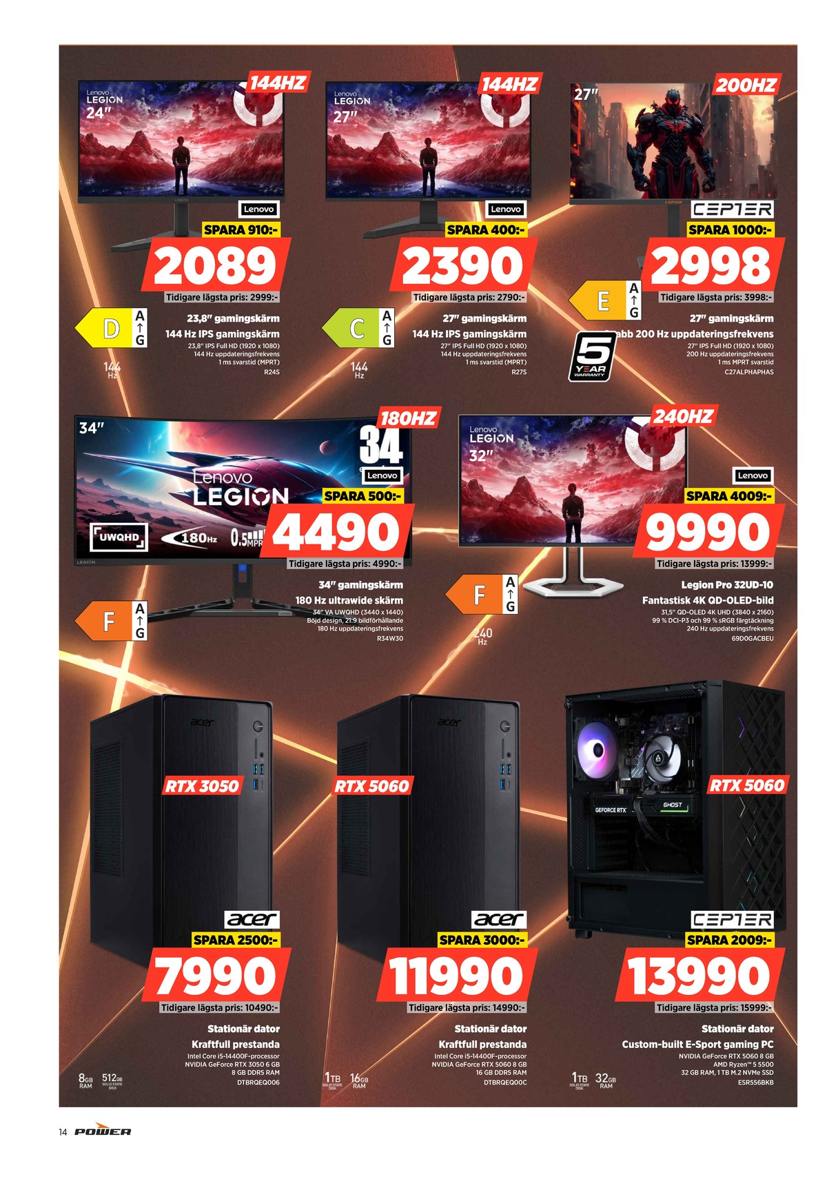 Se Power reklamblad för vecka 13 på Kampanjveckan.se. Se bra erbjudanden på många varor. Läs reklambladet här! Sida 14