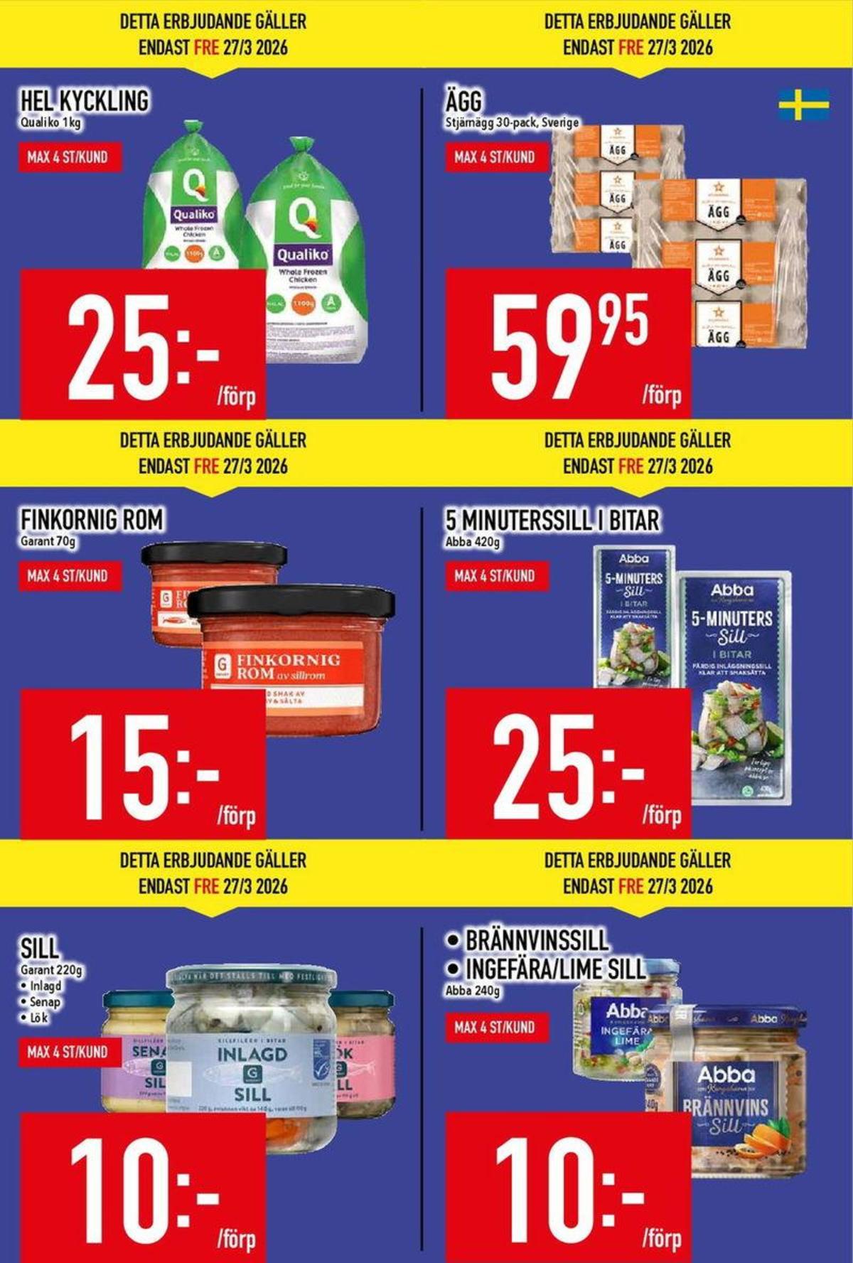Se MatDax reklamblad för vecka 13 på Kampanjveckan.se. Se bra erbjudanden på många varor. Läs reklambladet här! Sida 4