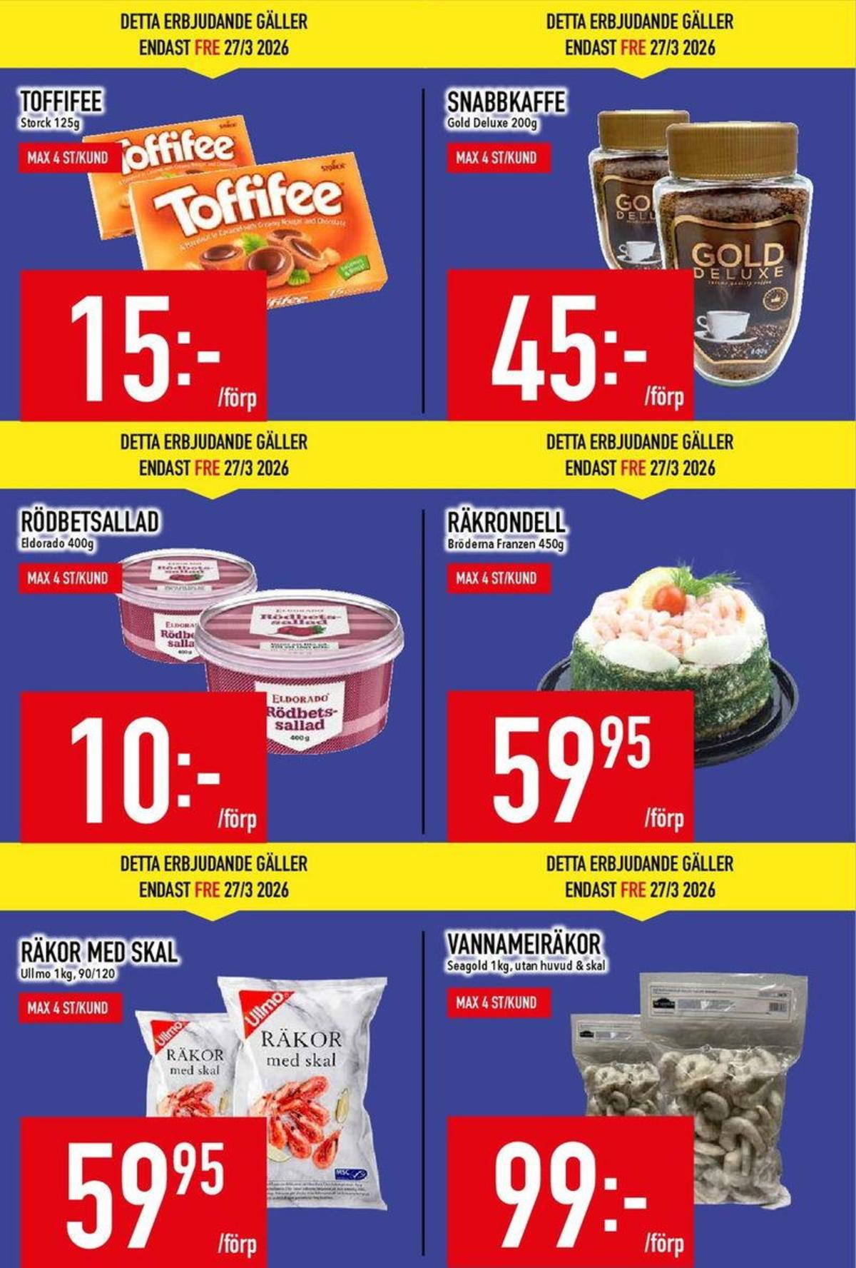 Se MatDax reklamblad för vecka 13 på Kampanjveckan.se. Se bra erbjudanden på många varor. Läs reklambladet här! Sida 5