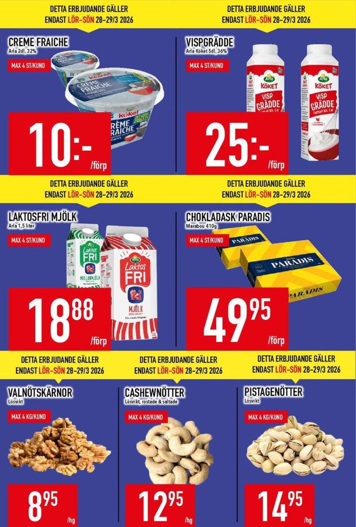 Se MatDax reklamblad för vecka 13 på Kampanjveckan.se. Se bra erbjudanden på många varor. Läs reklambladet här! Sida 6