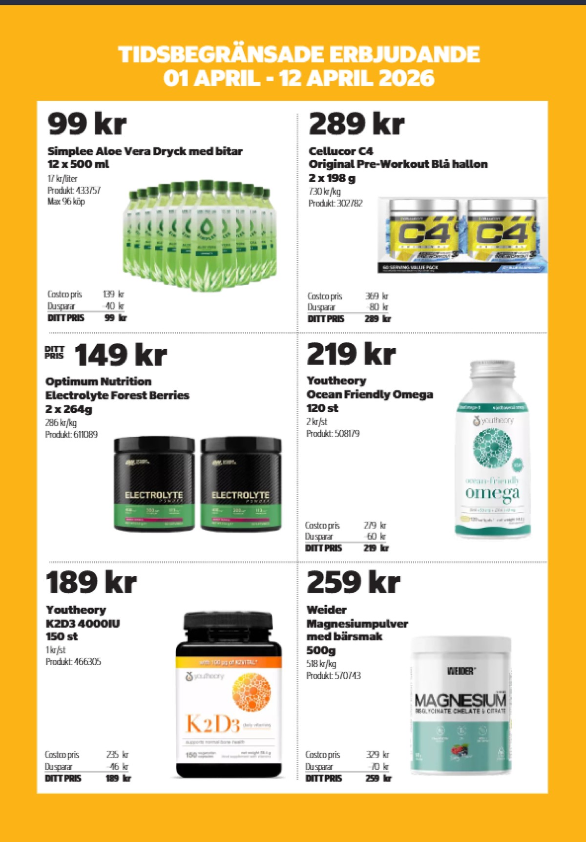 Se Costco reklamblad för vecka 14 på Kampanjveckan.se. Se bra erbjudanden på många varor. Läs reklambladet här! Sida 14