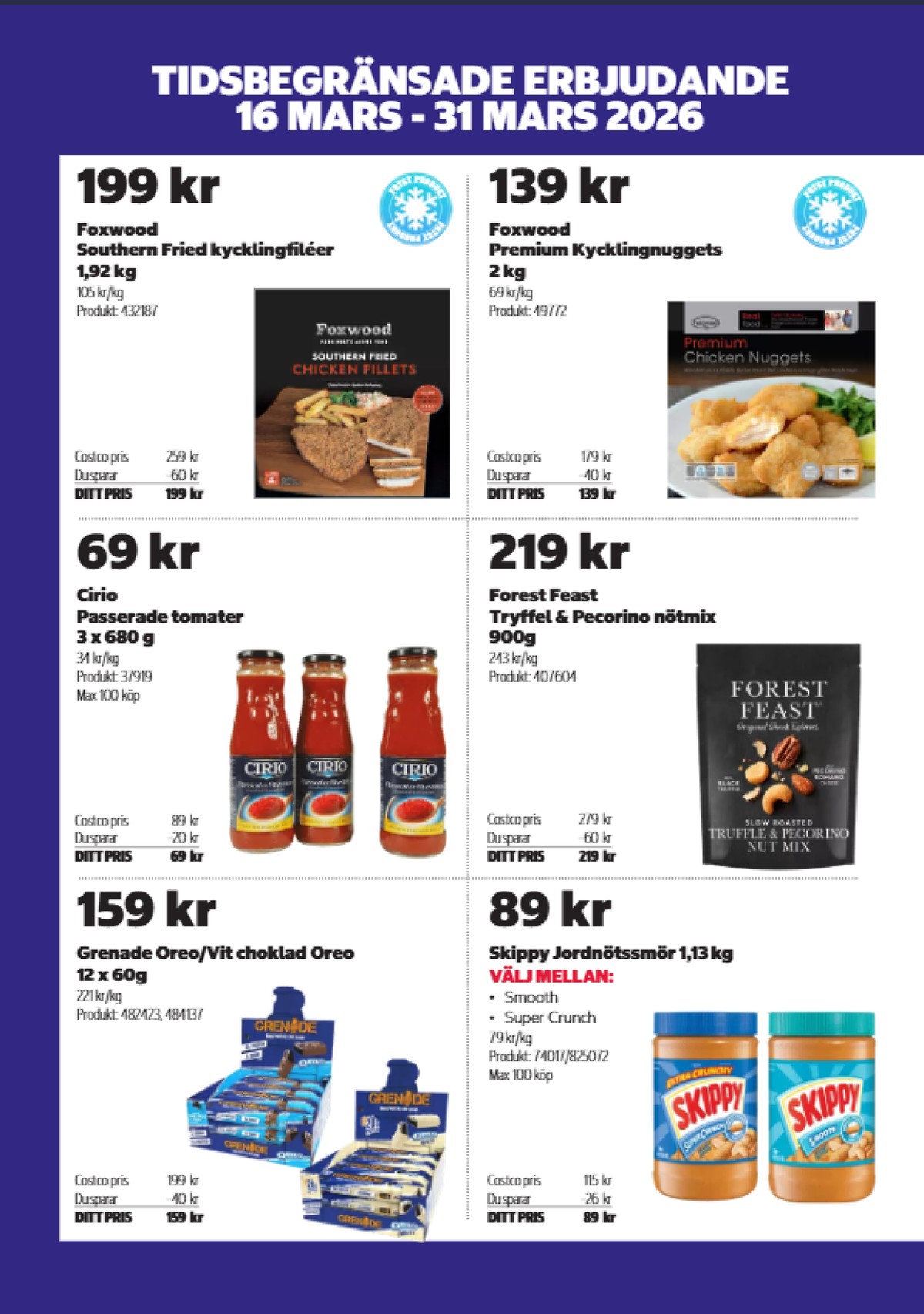 Se Costco reklamblad för vecka 14 på Kampanjveckan.se. Se bra erbjudanden på många varor. Läs reklambladet här! Sida 10