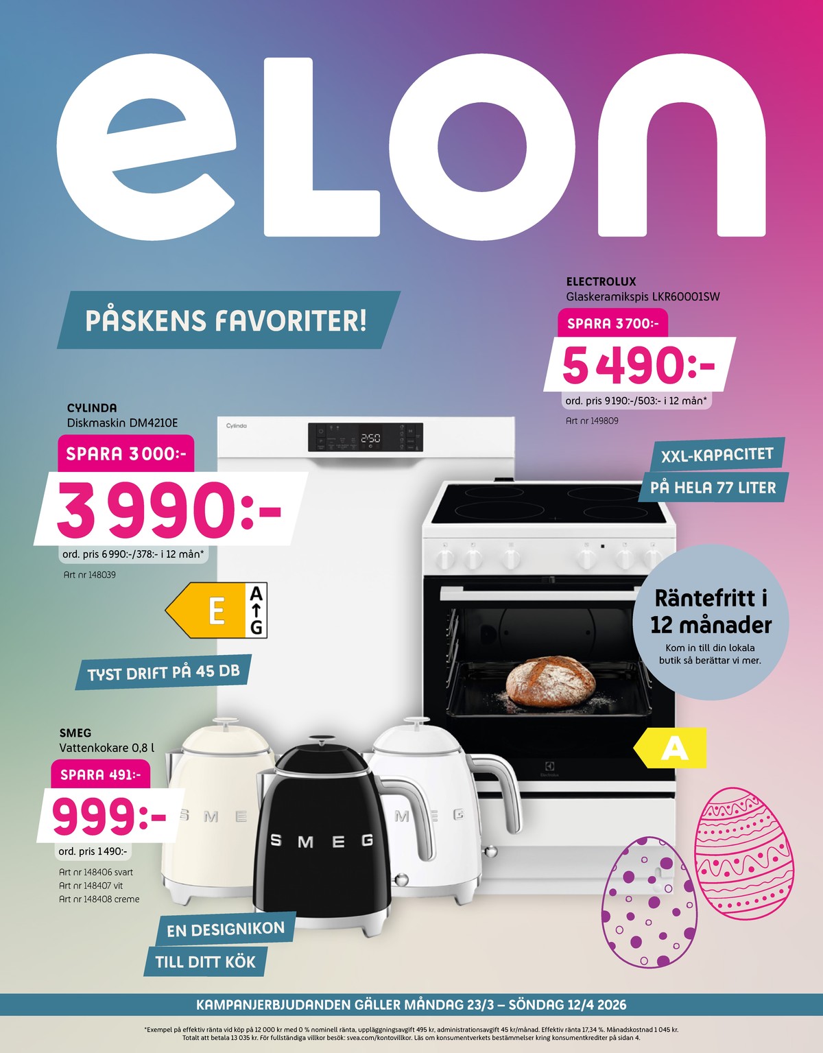 Se Elon reklamblad för vecka 14 på Kampanjveckan.se. Se bra erbjudanden på många varor. Läs reklambladet här! Sida 1