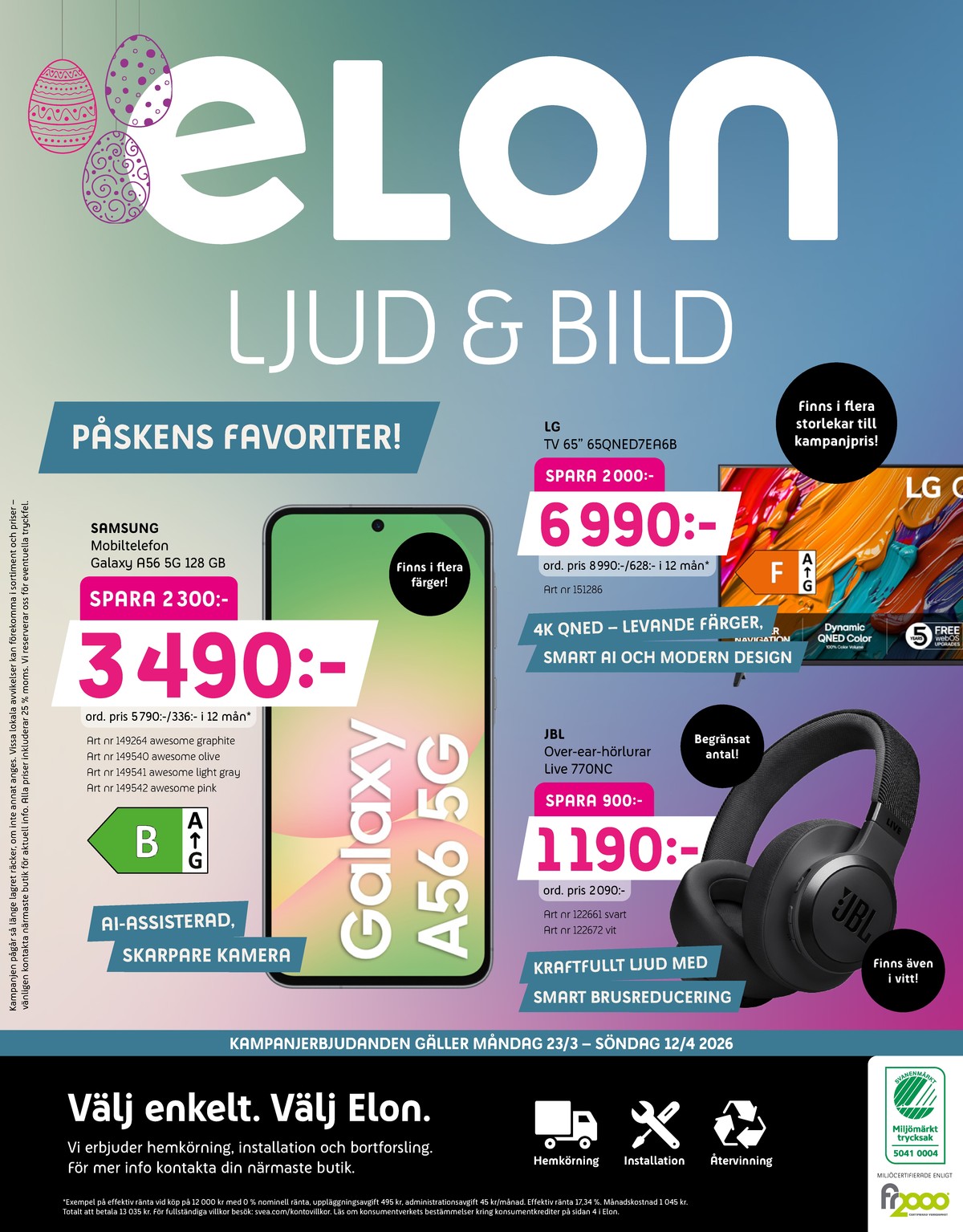 Se Elon reklamblad för vecka 14 på Kampanjveckan.se. Se bra erbjudanden på många varor. Läs reklambladet här! Sida 14