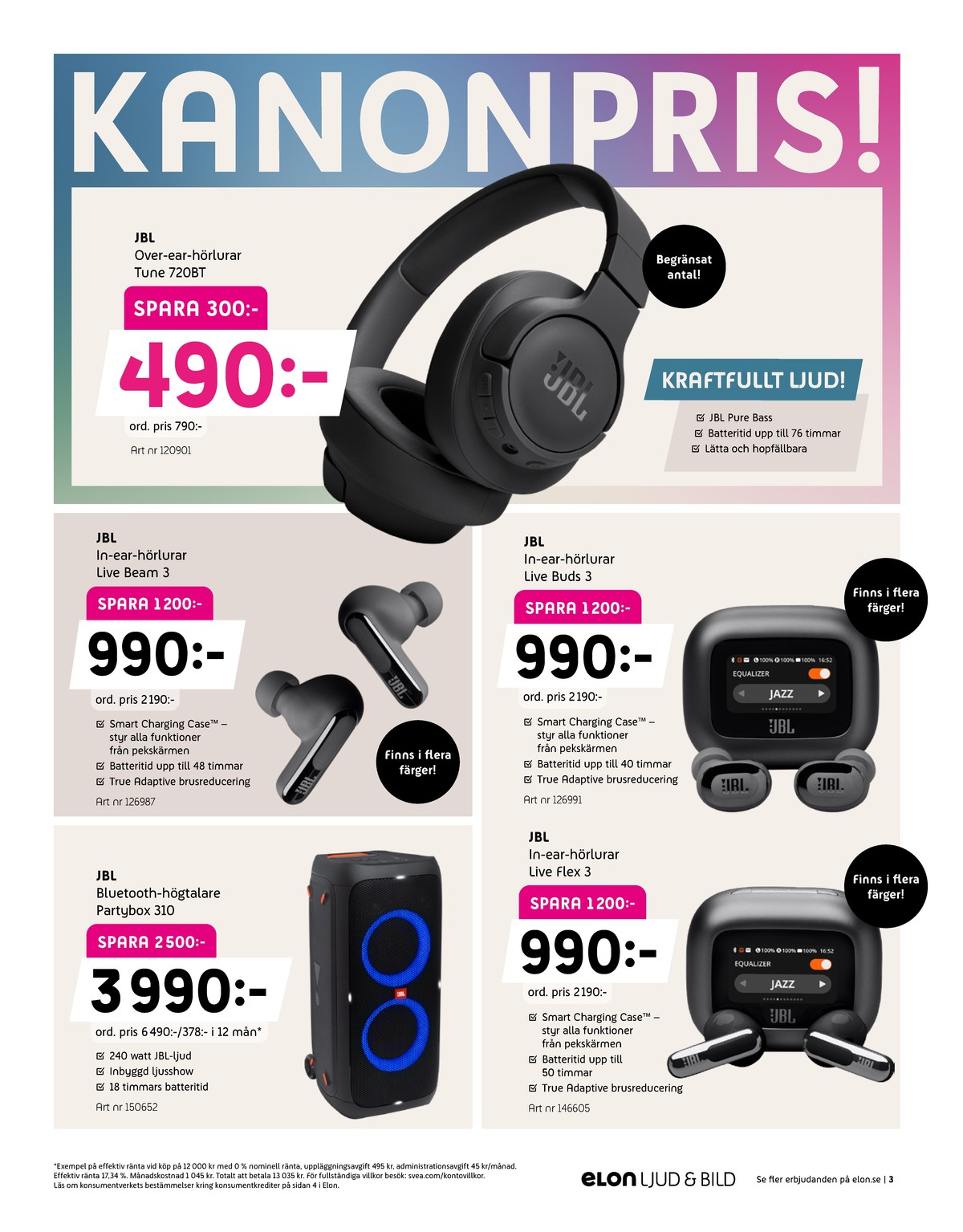 Se Elon reklamblad för vecka 14 på Kampanjveckan.se. Se bra erbjudanden på många varor. Läs reklambladet här! Sida 16