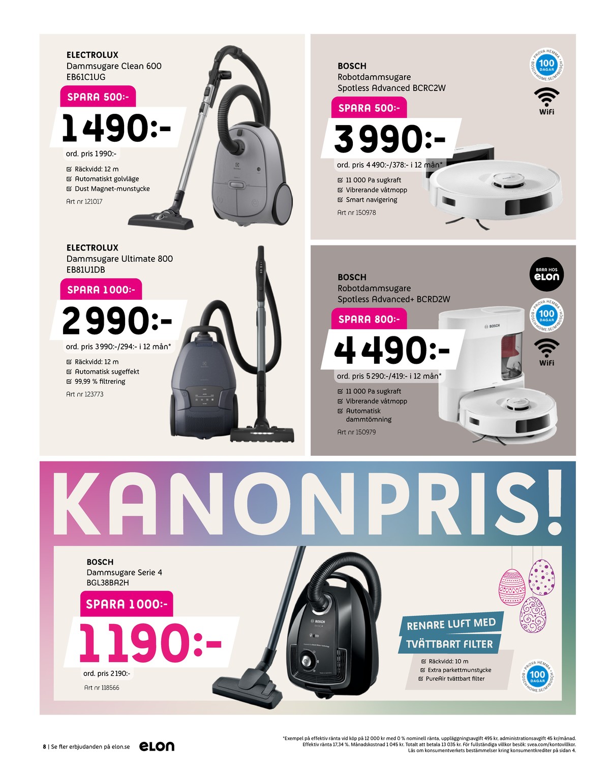 Se Elon reklamblad för vecka 14 på Kampanjveckan.se. Se bra erbjudanden på många varor. Läs reklambladet här! Sida 8