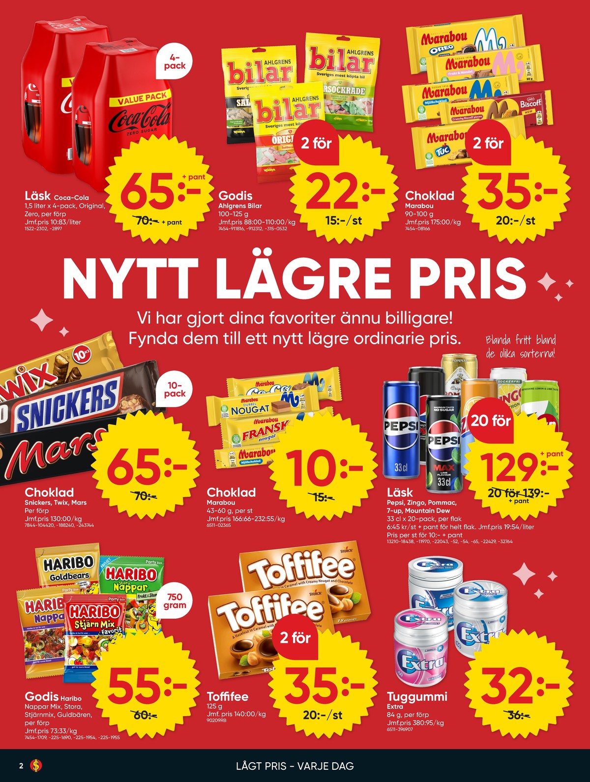 Se Dollarstore reklamblad för vecka 14 på Kampanjveckan.se. Se bra erbjudanden på många varor. Läs reklambladet här! Sida 2