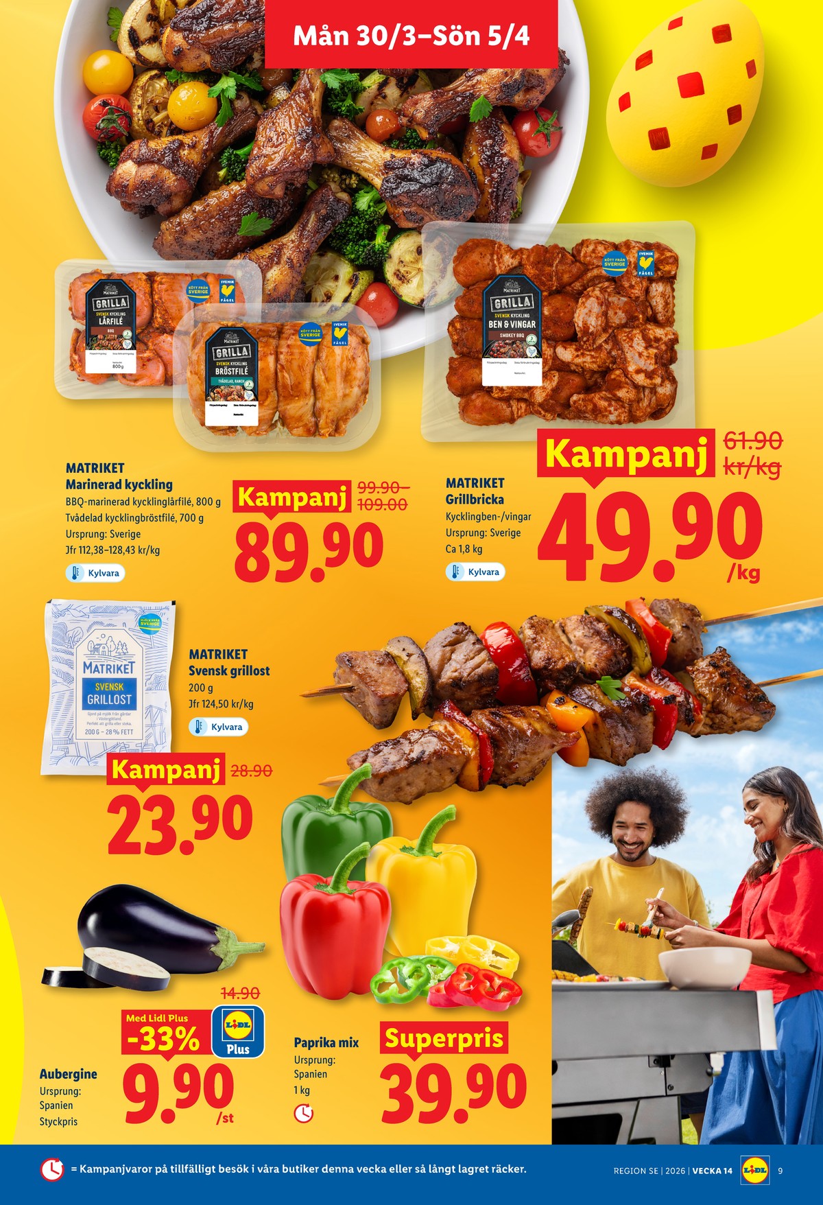 Se Lidl reklamblad för vecka 14 på Kampanjveckan.se. Se bra erbjudanden på många varor. Läs reklambladet här! Sida 9