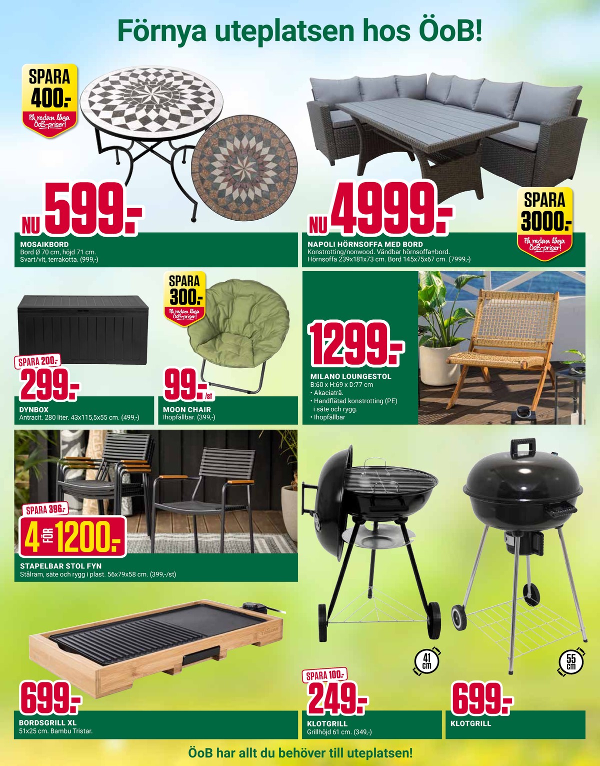 Se ÖoB reklamblad för vecka 14 på Kampanjveckan.se. Se bra erbjudanden på många varor. Läs reklambladet här! Sida 11