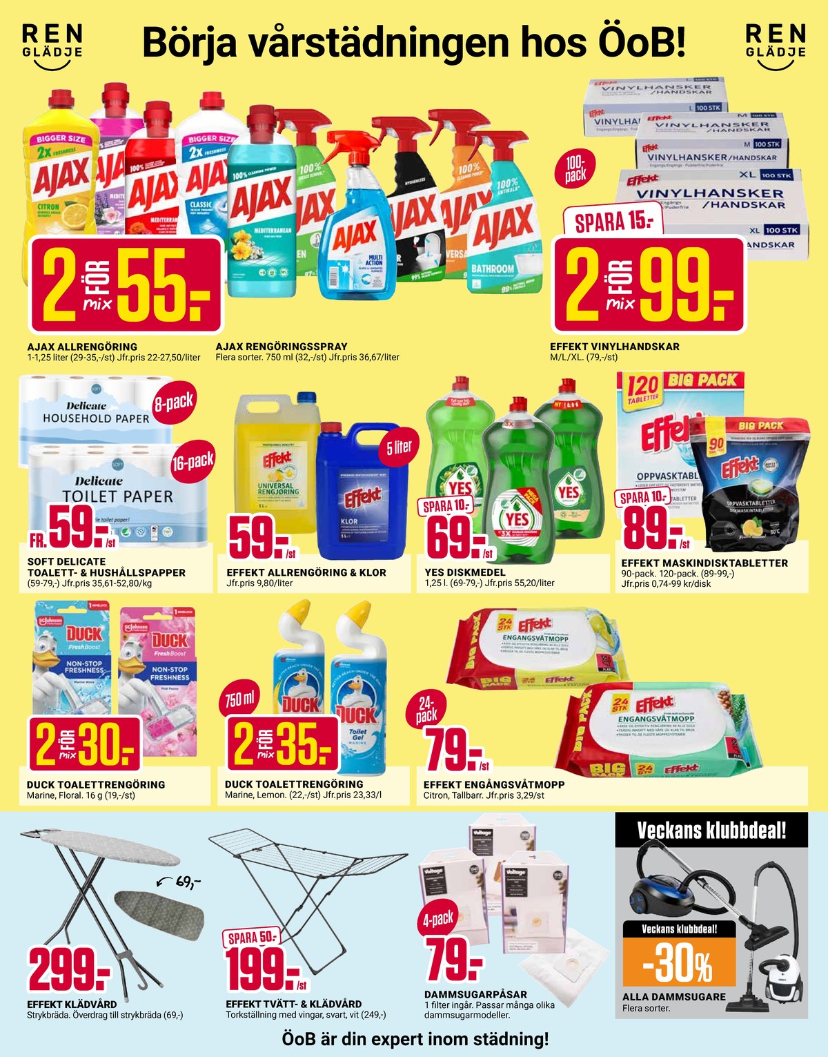 Se ÖoB reklamblad för vecka 14 på Kampanjveckan.se. Se bra erbjudanden på många varor. Läs reklambladet här! Sida 3