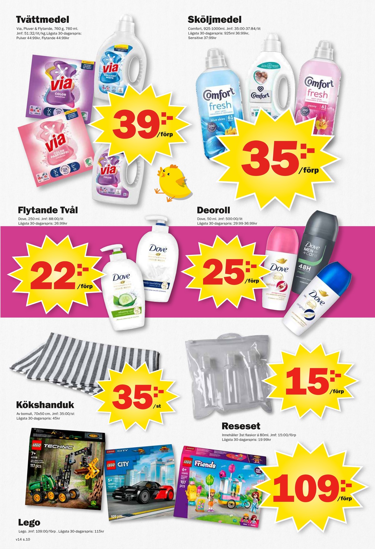 Se Pekås reklamblad för vecka 14 på Kampanjveckan.se. Se bra erbjudanden på många varor, t.ex. resetillbehör okänd eller deodorant roll-on dove. Läs reklambladet här! Sida 10
