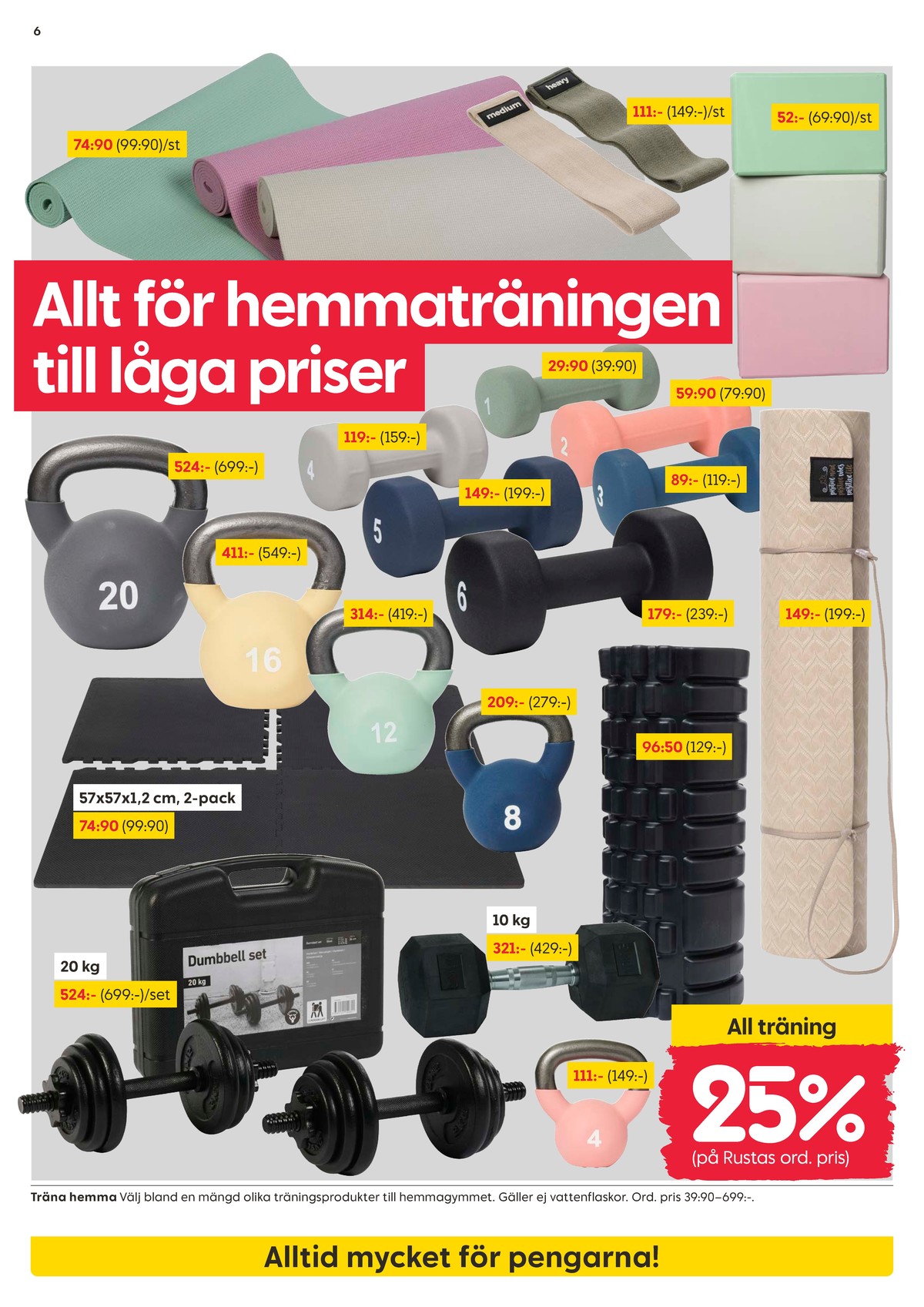 Se Rusta reklamblad för vecka 14 på Kampanjveckan.se. Se bra erbjudanden på många varor. Läs reklambladet här! Sida 6