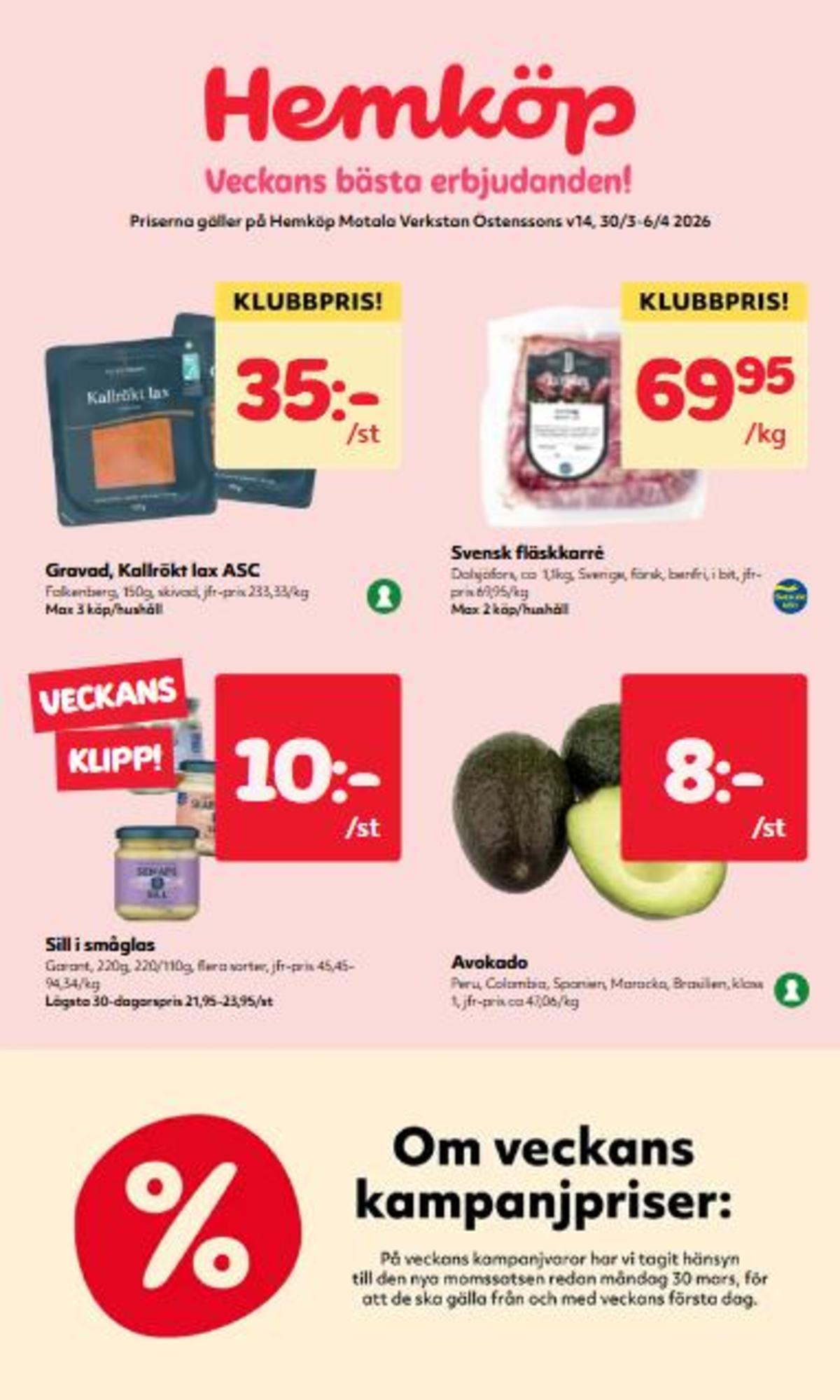 Se Östenssons reklamblad för vecka 14 på Kampanjveckan.se. Se bra erbjudanden på många varor. Läs reklambladet här! Sida 1