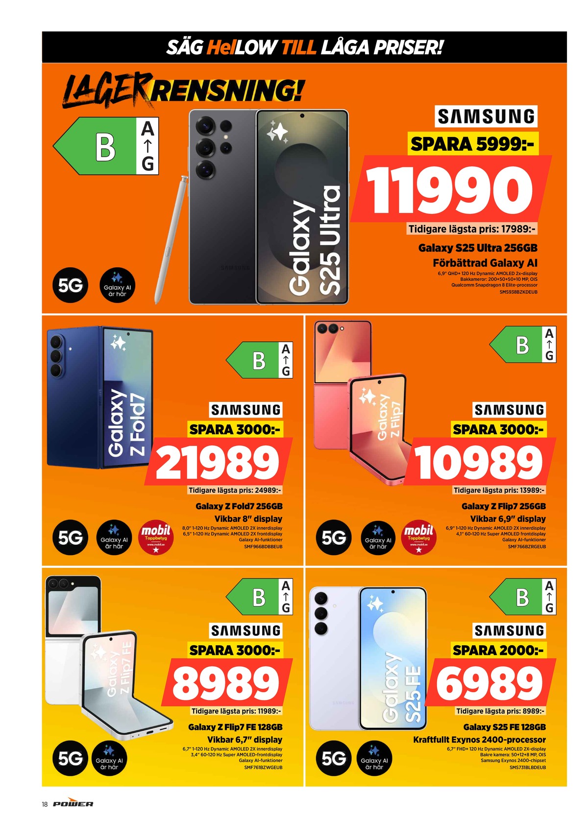 Se Power reklamblad för vecka 14 på Kampanjveckan.se. Se bra erbjudanden på många varor. Läs reklambladet här! Sida 18