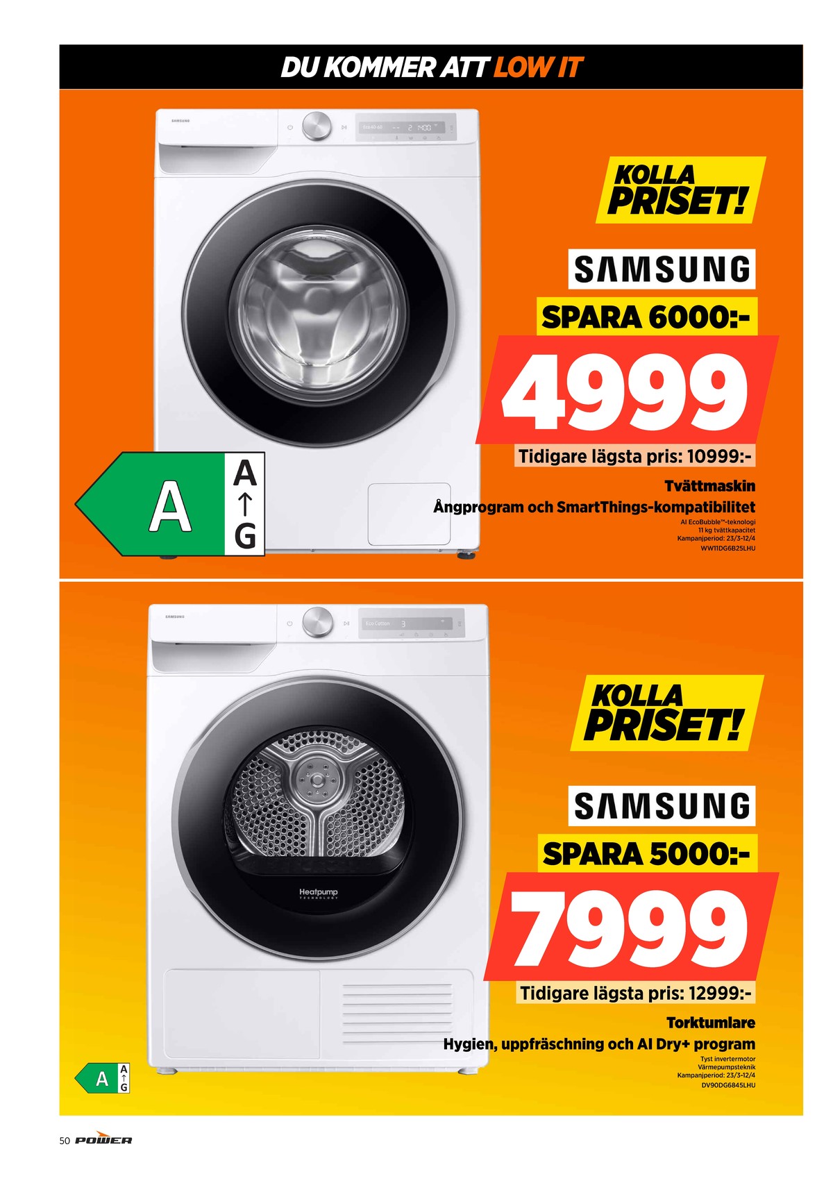 Se Power reklamblad för vecka 14 på Kampanjveckan.se. Se bra erbjudanden på många varor. Läs reklambladet här! Sida 50